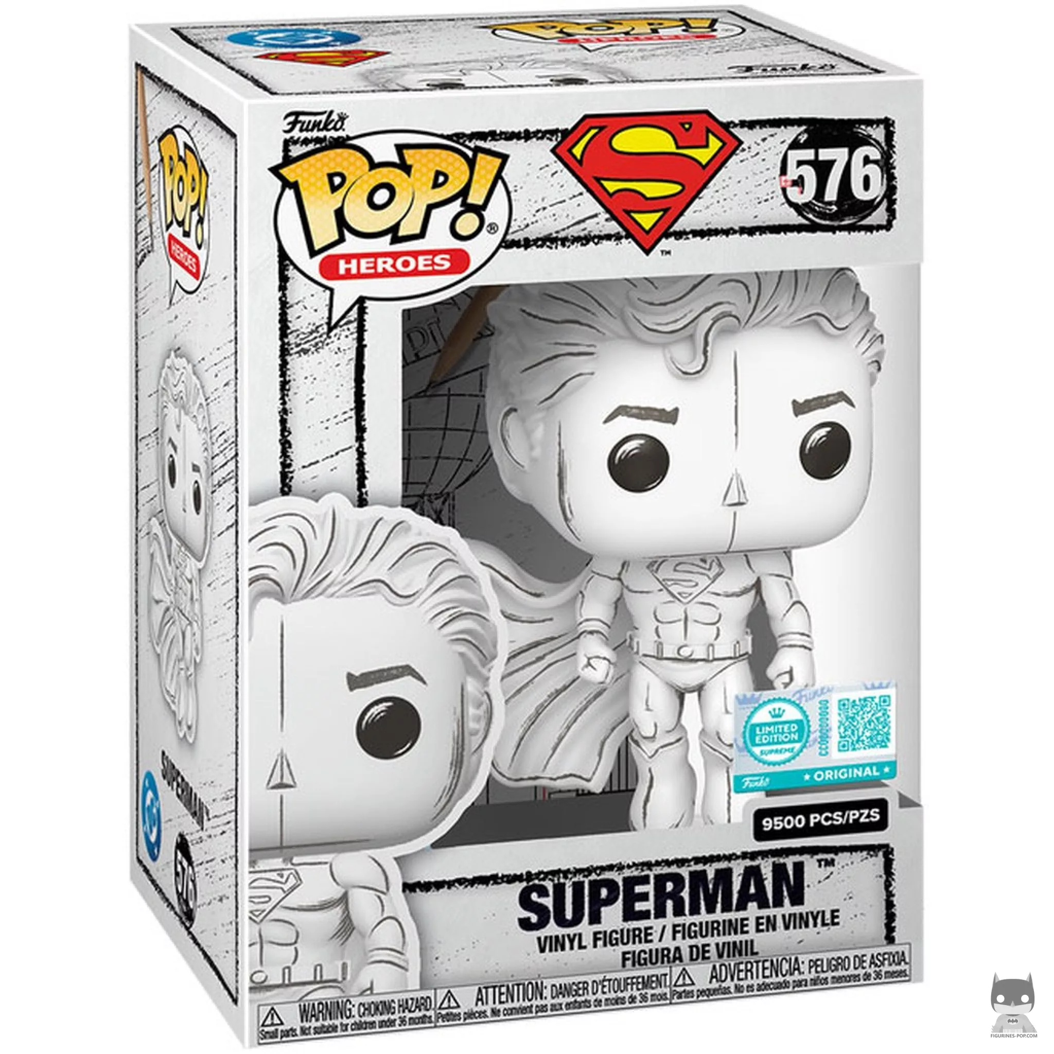 Figurine Funko POP Superman (Esquisse) avec boîte