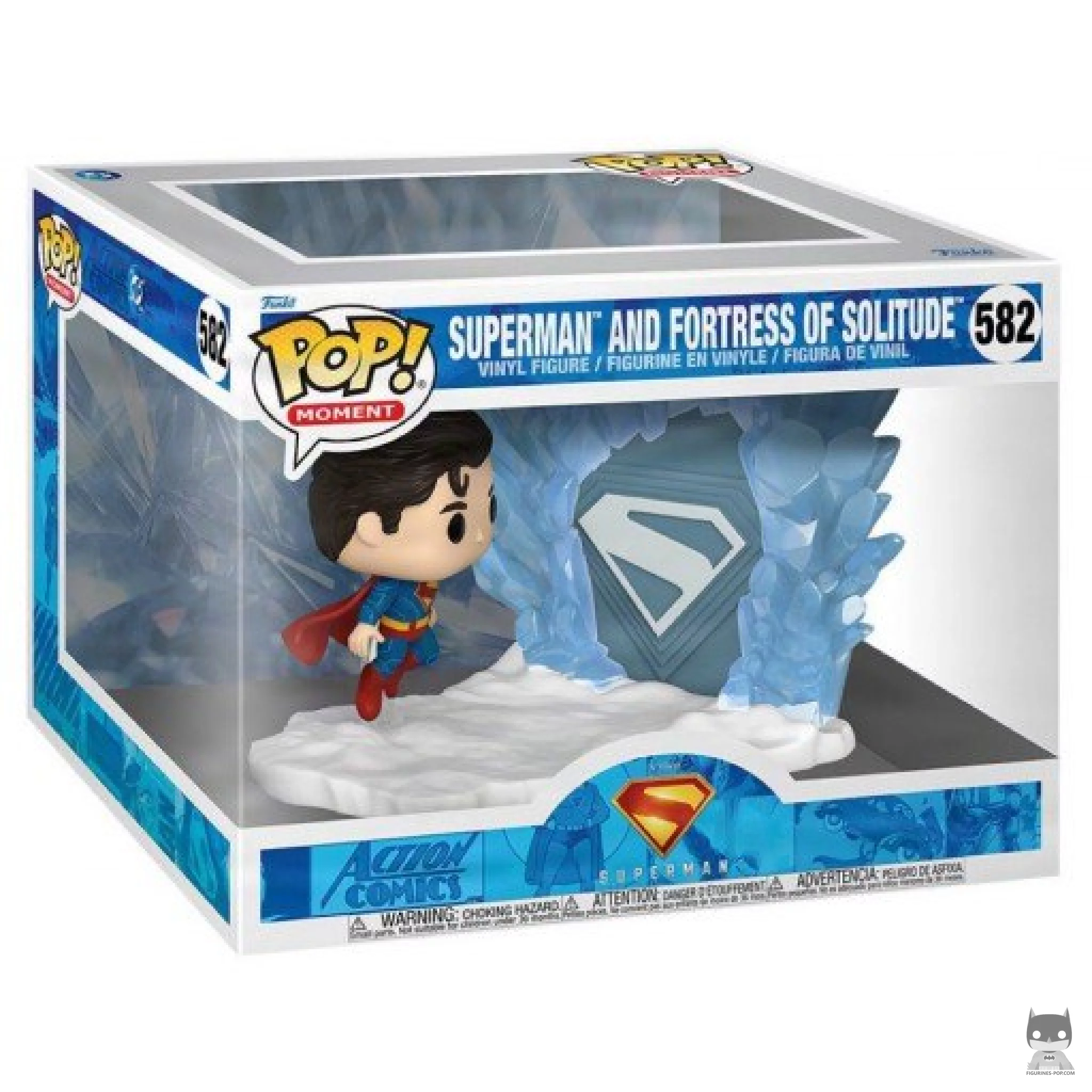 Figurine Funko POP Superman et Forteresse de sa Solitude (Moment) avec boîte