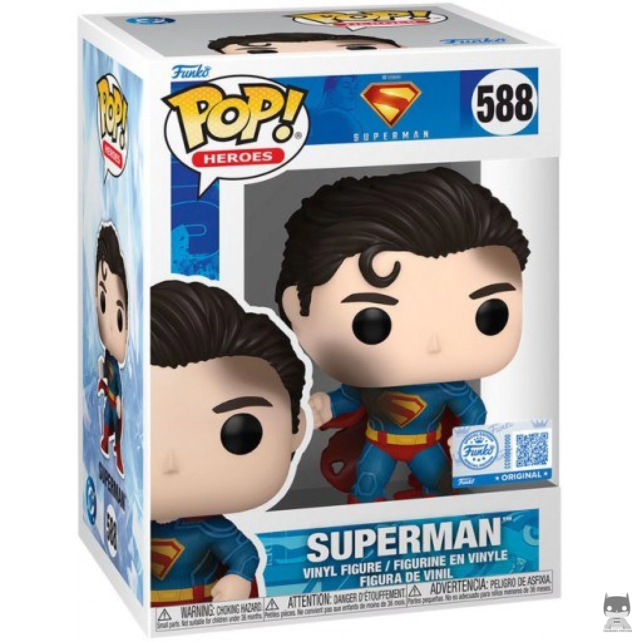 Figurine Funko POP Superman (Battle Worn) avec boîte
