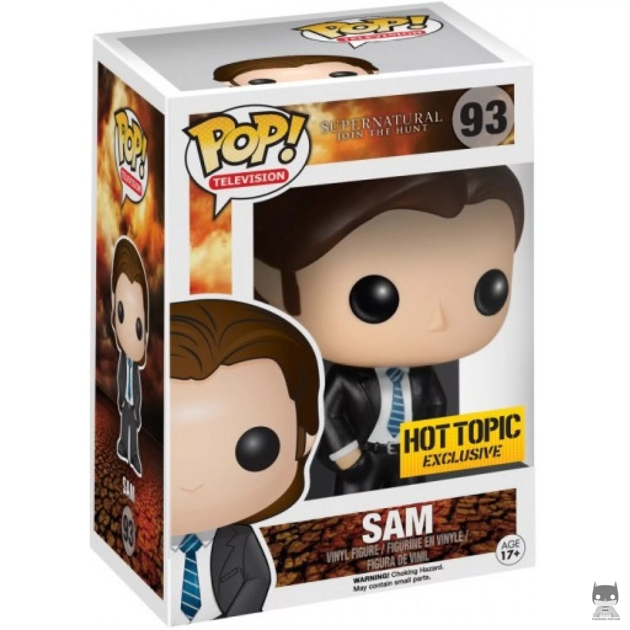 Figurine Funko POP Sam Winchester en tenue d'inflitration avec boîte