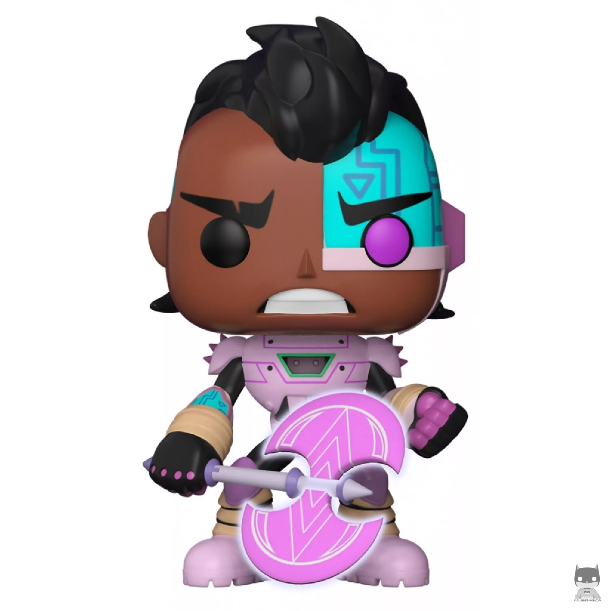 Figurine Funko POP Cyborg avec Hâche (Teen Titans Go!)