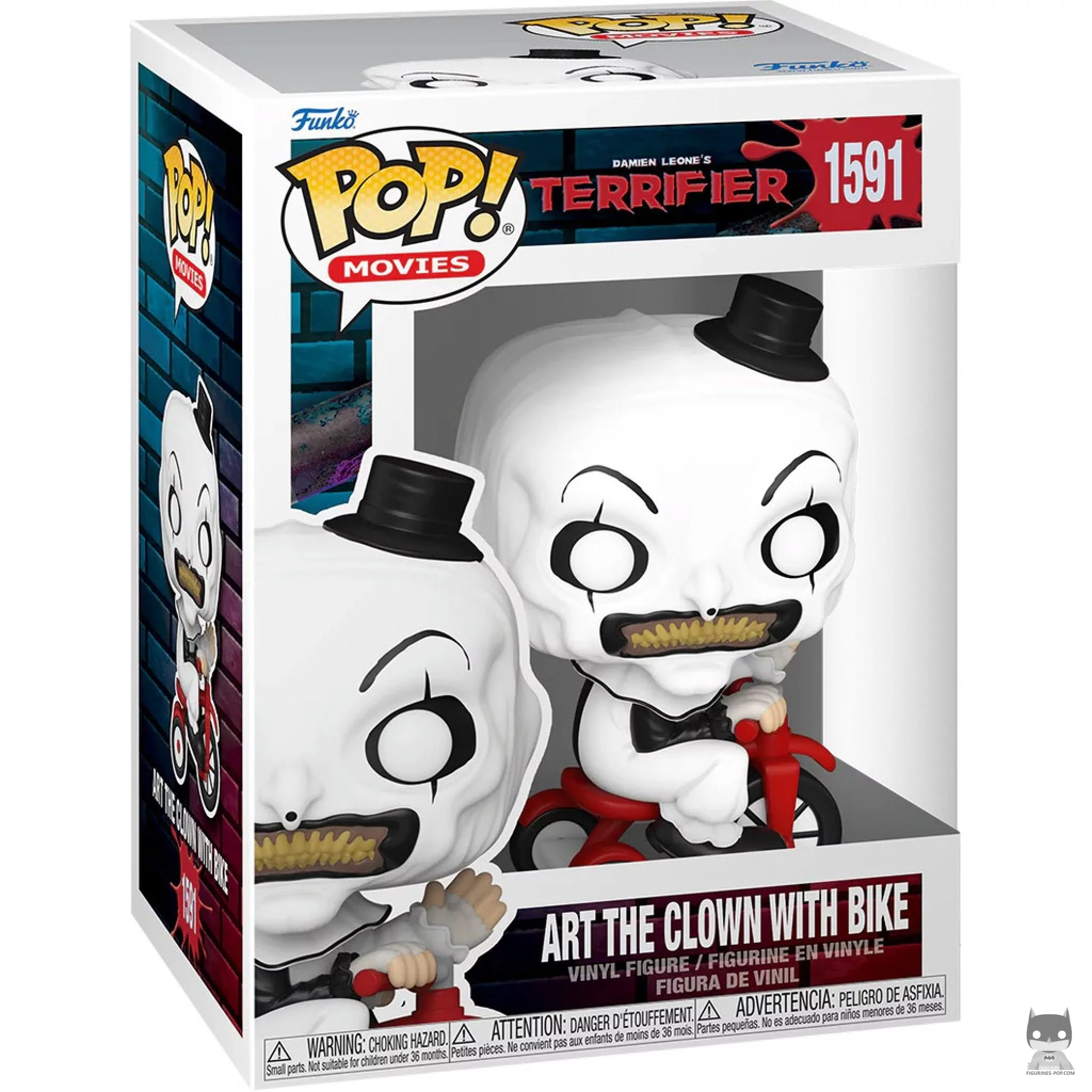 Figurine Funko POP Art le Clown avec vélo avec boîte