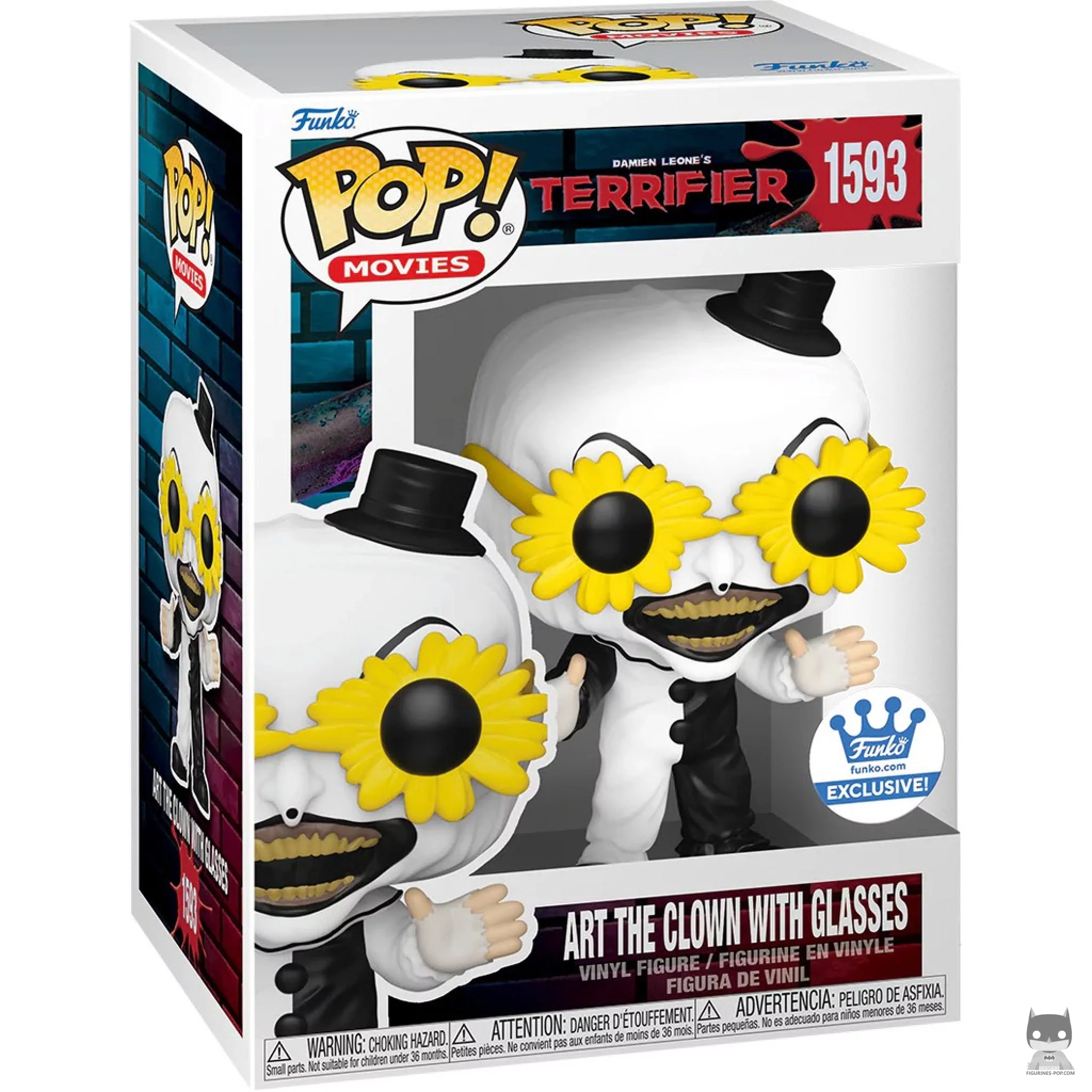 Figurine Funko POP Art le Clown avec lunettes avec boîte