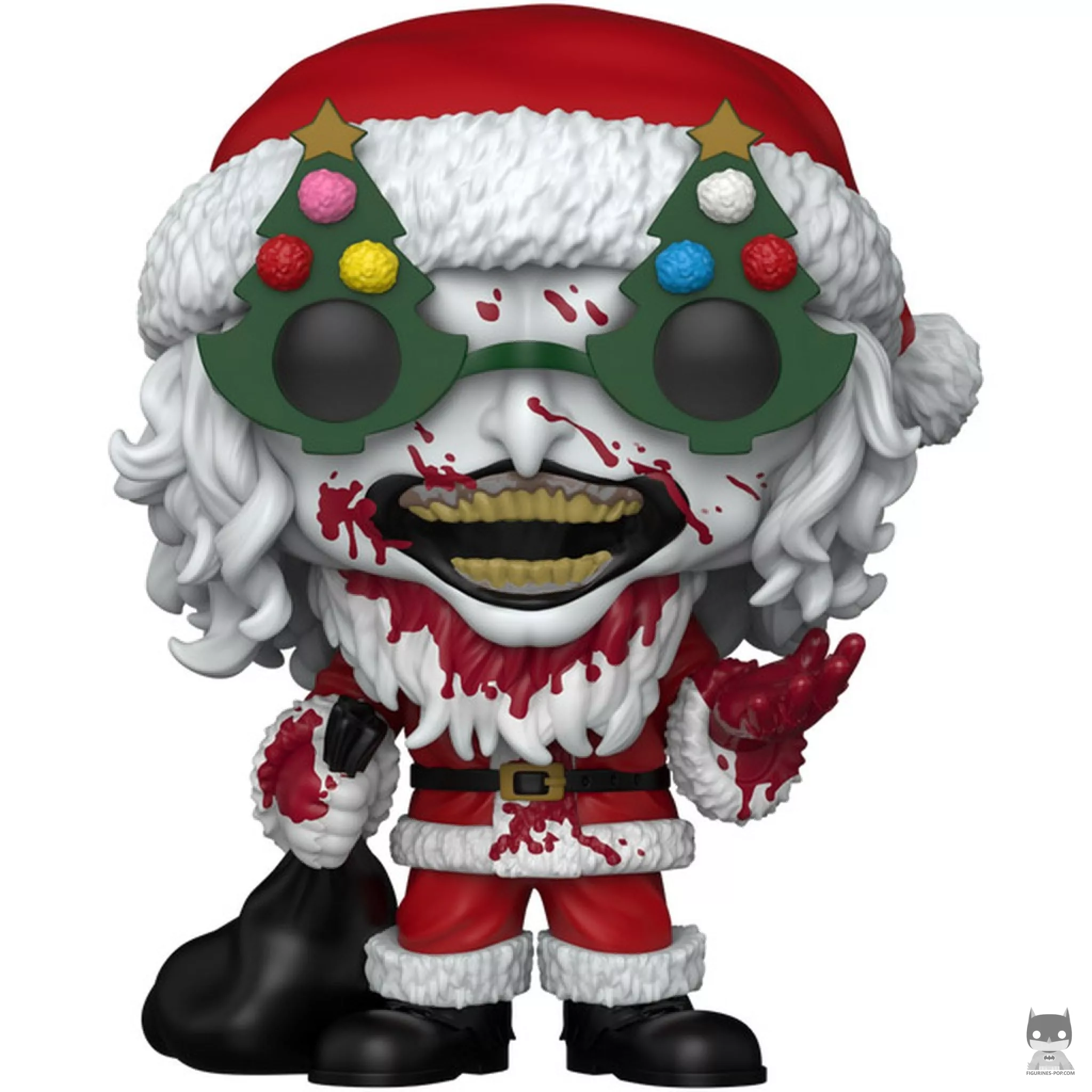 Figurine Funko POP Art le Clown en tenue de Père Noël (Ensanglanté) (Terrifier)