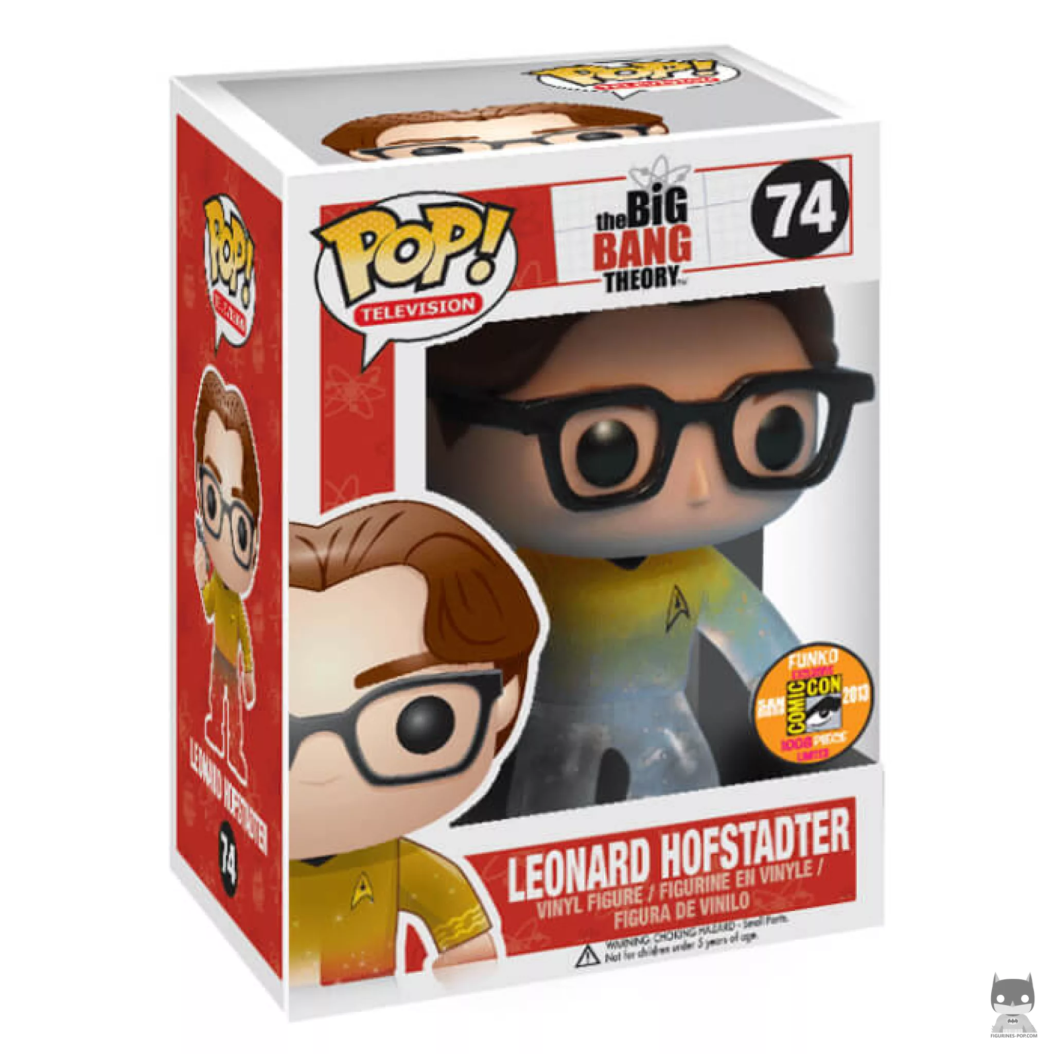 Figurine Funko POP Leonard Hofstadter (Star Trek) (disparaissant) avec boîte