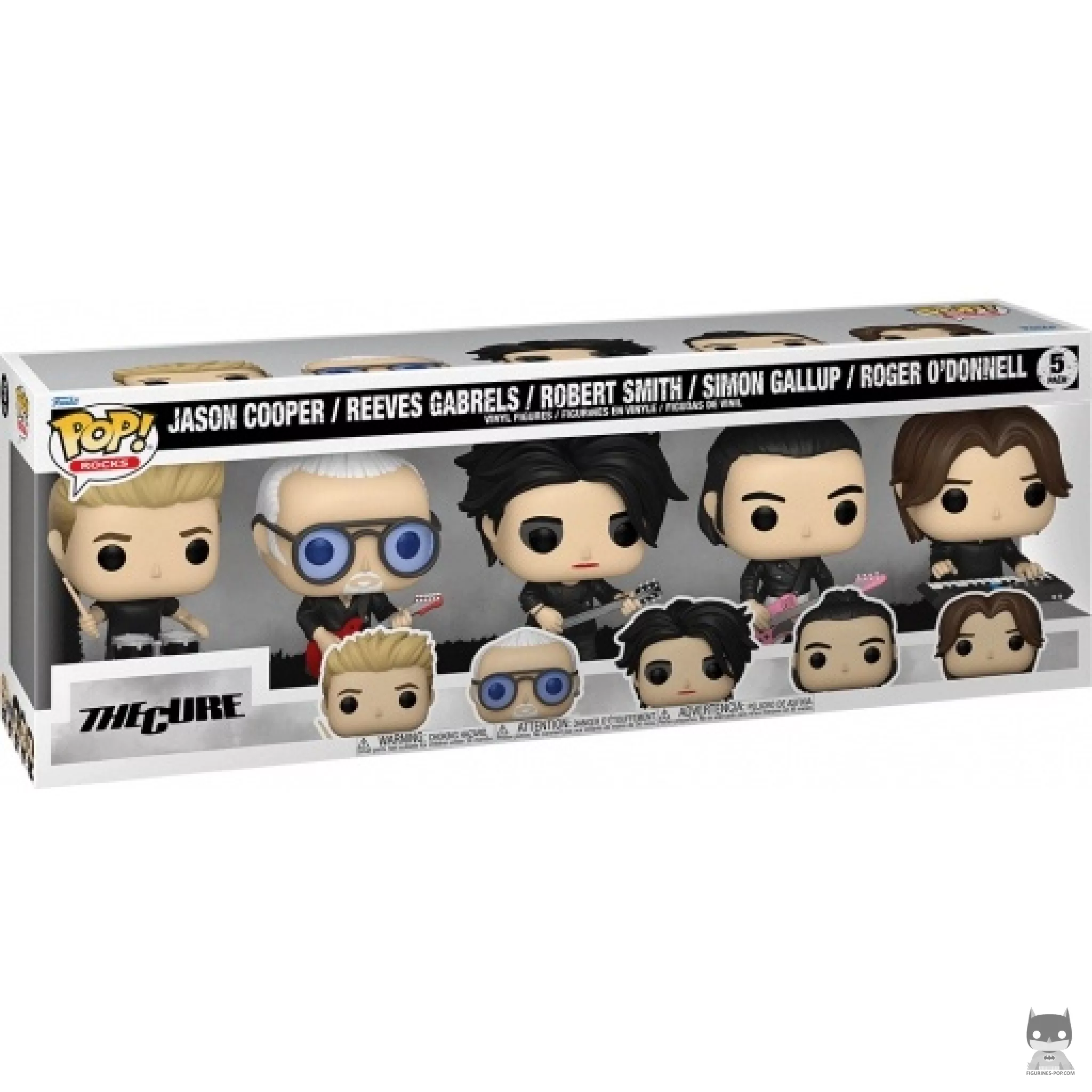 Figurine Funko POP Jason Cooper, Reeves Gabrels, Robert Smith, Simon Gallup & Roger O'Donnell avec boîte