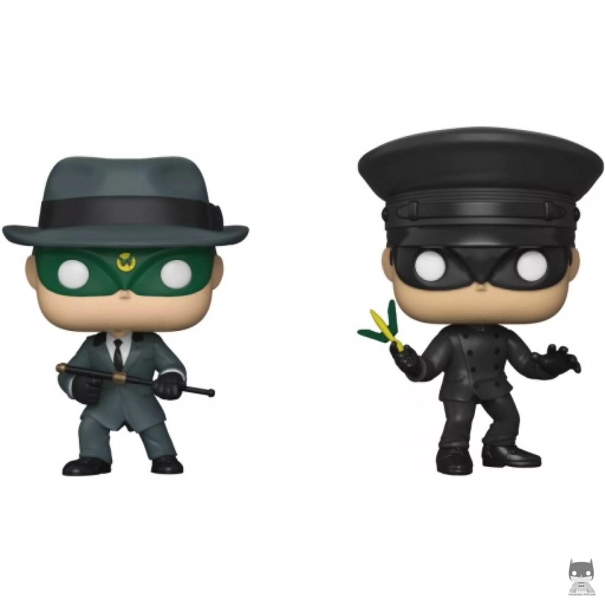Figurine Funko POP Le Frelon Vert (Costume Gris) & Kato (The Green Hornet)