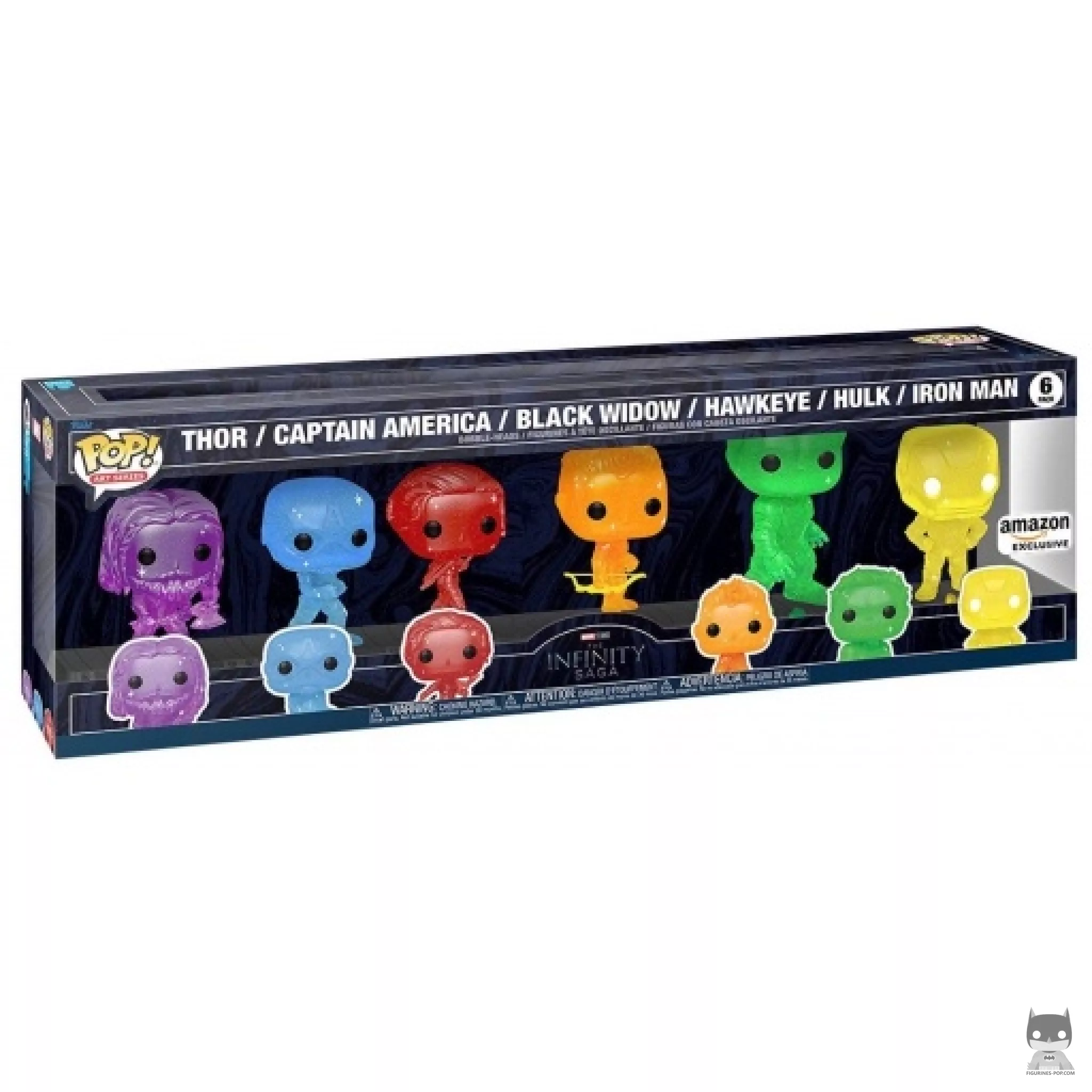 Figurine Funko POP Thor, Captain America, Black Widow, Hawkeye, Hulk & Iron Man avec boîte