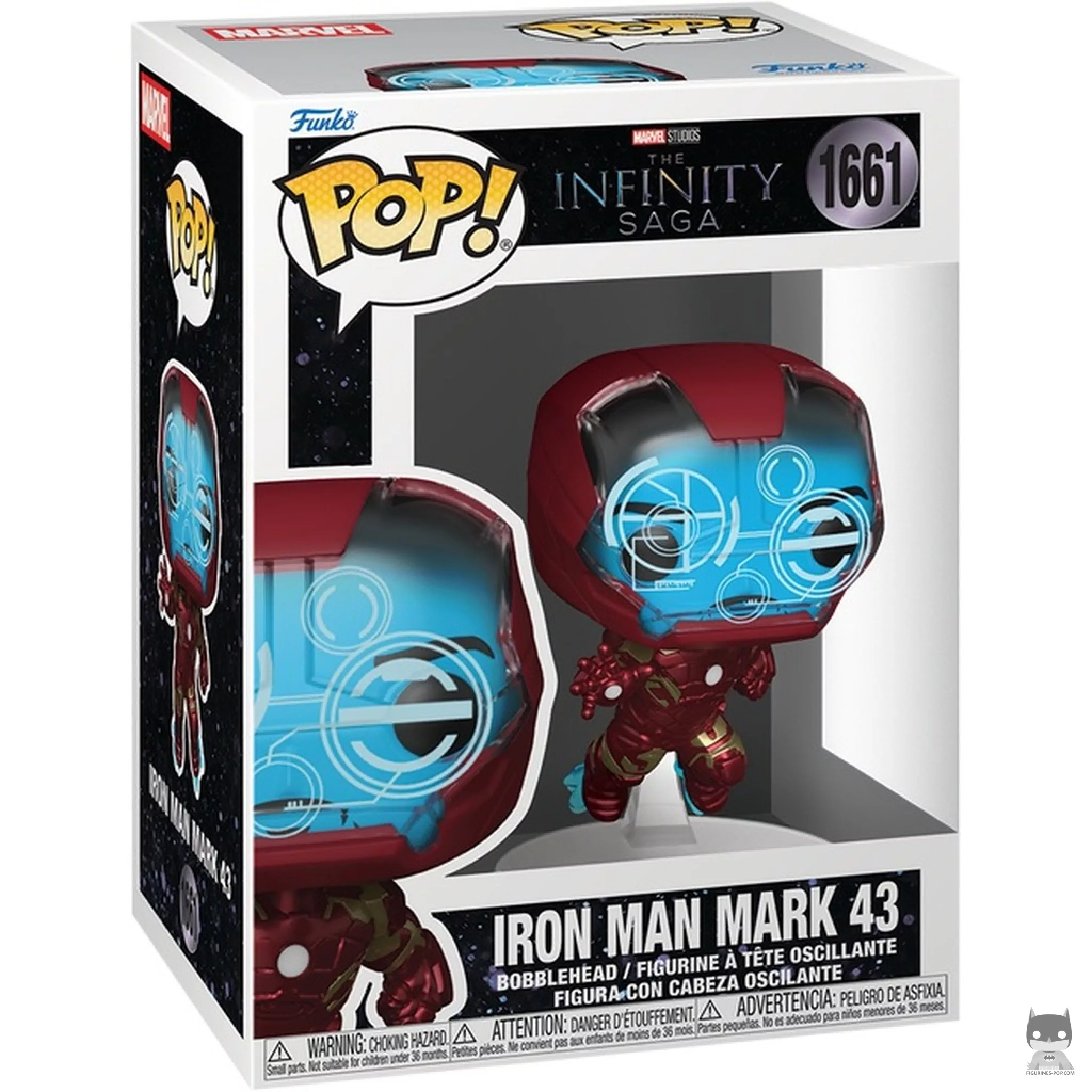Figurine Funko POP Iron Man Mark 43 avec boîte
