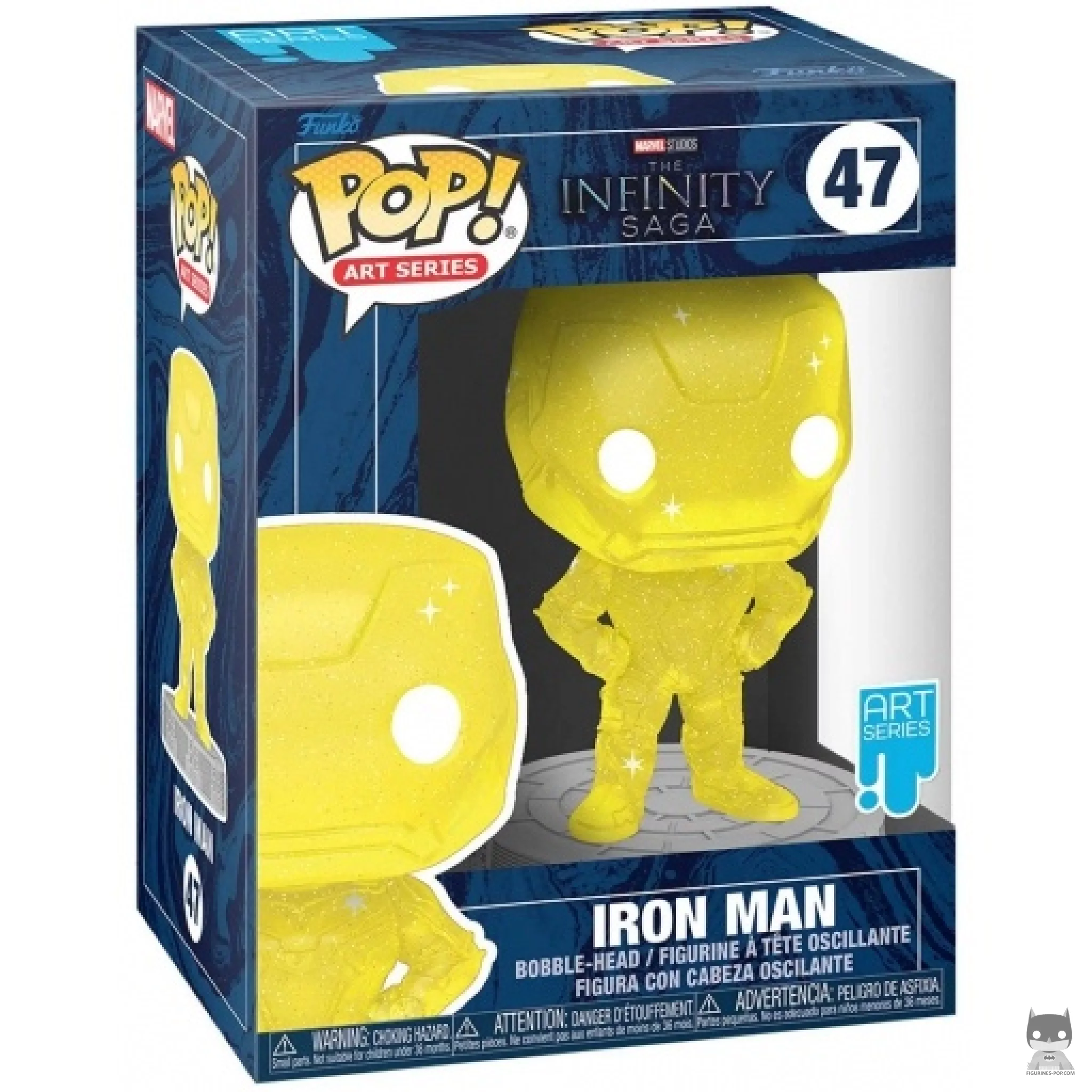 Figurine Funko POP Iron Man (Jaune) avec boîte