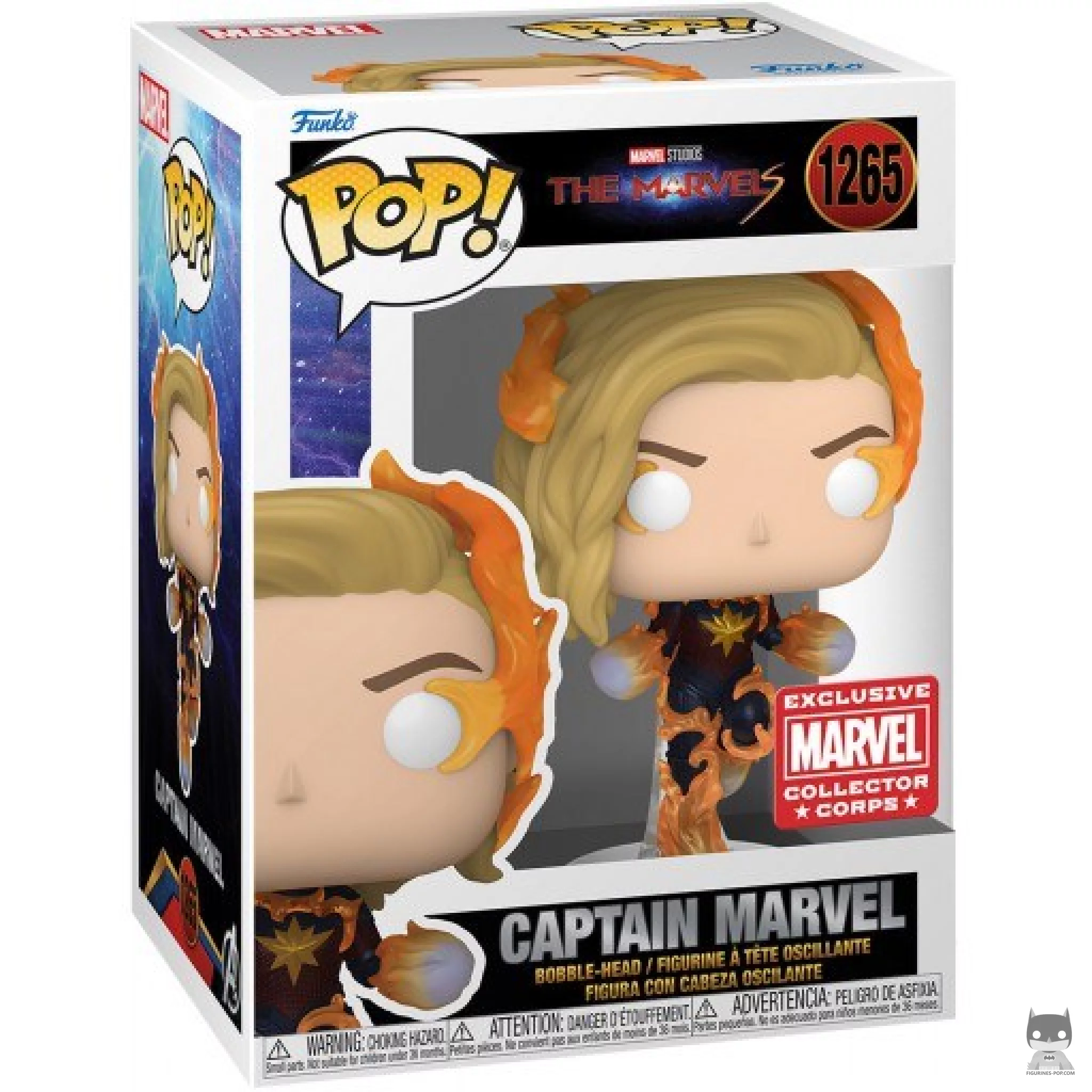 Figurine Funko POP Captain Marvel avec boîte