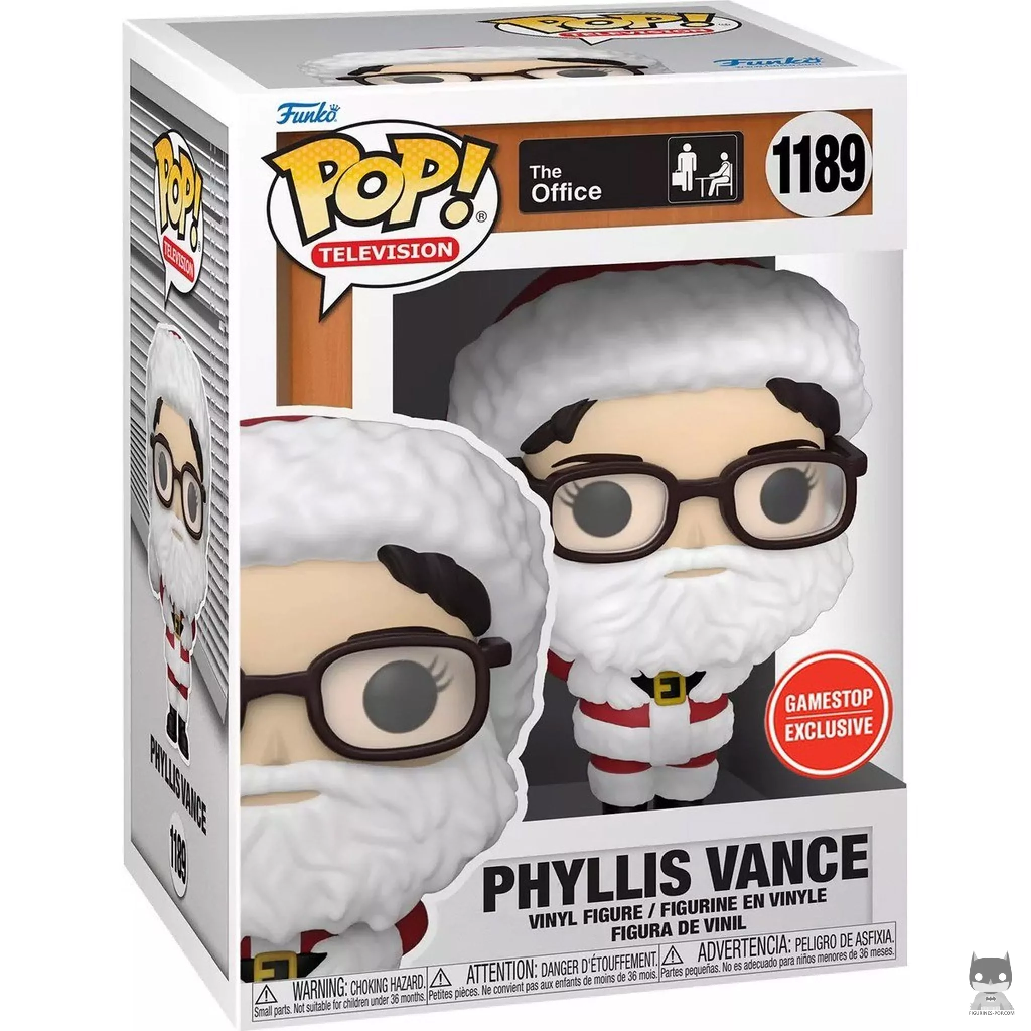 Figurine Funko POP Phyllis Vance en Père Noël avec boîte
