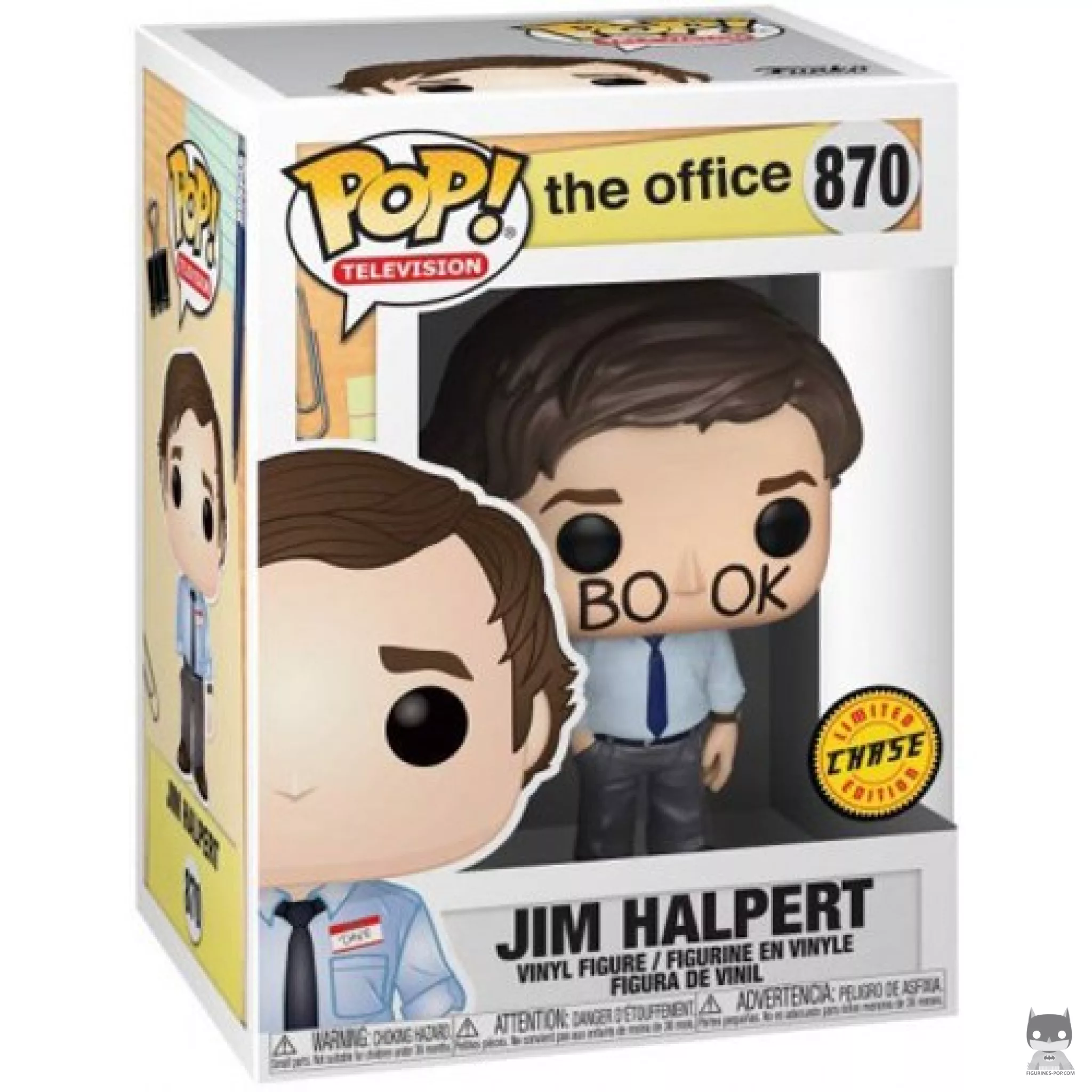 Figurine Funko POP Jim Halpert (Chase) avec boîte