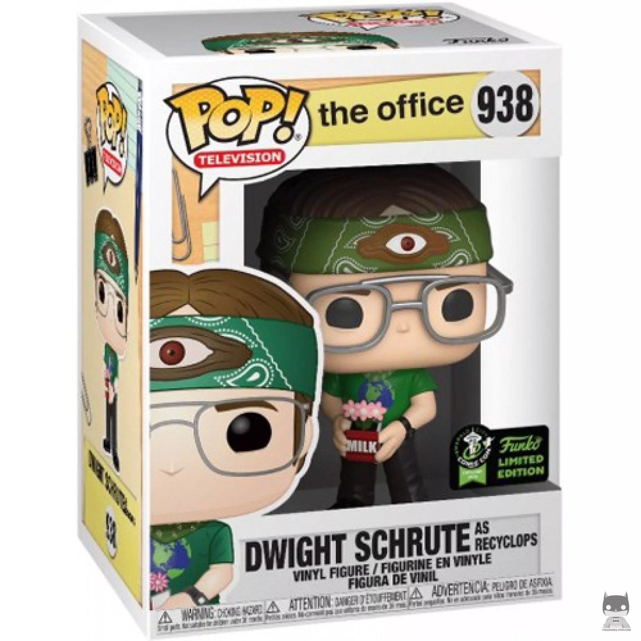 Figurine Funko POP Dwight Schrute en Recyclops avec boîte