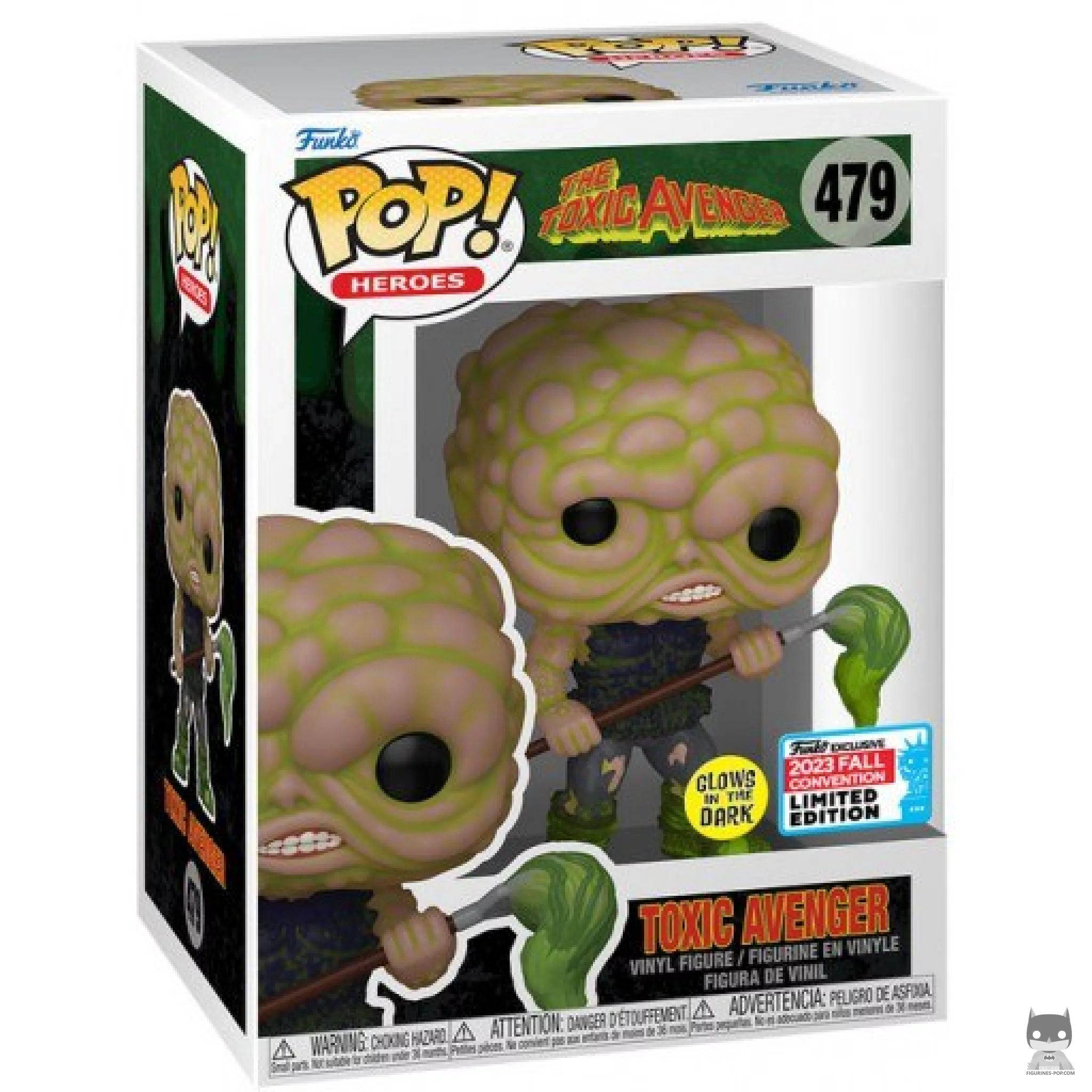 Figurine Funko POP Toxic Avenger (Glow in the Dark) avec boîte