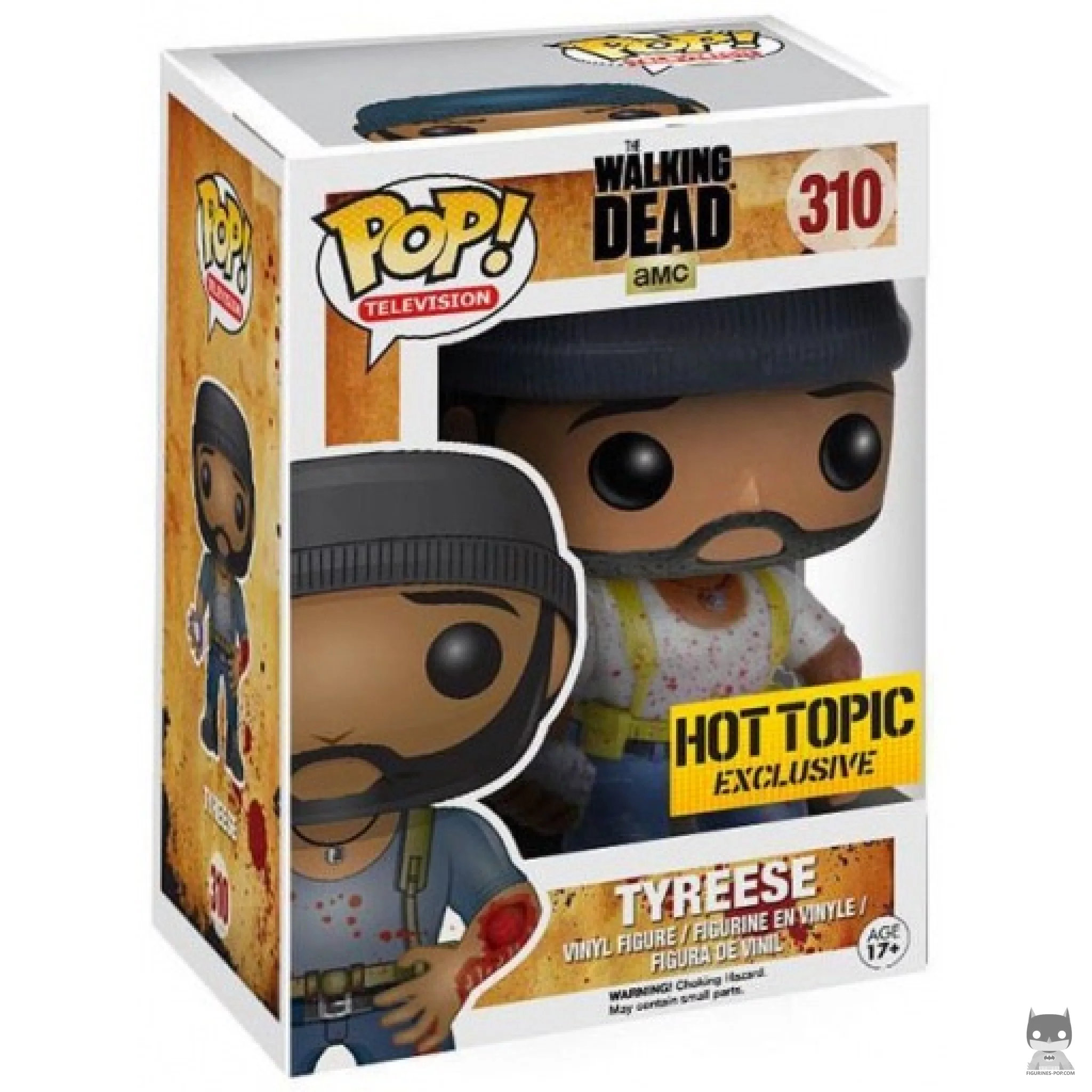 Figurine Funko POP Tyreese Williams mordu au bras (Bloody) avec boîte