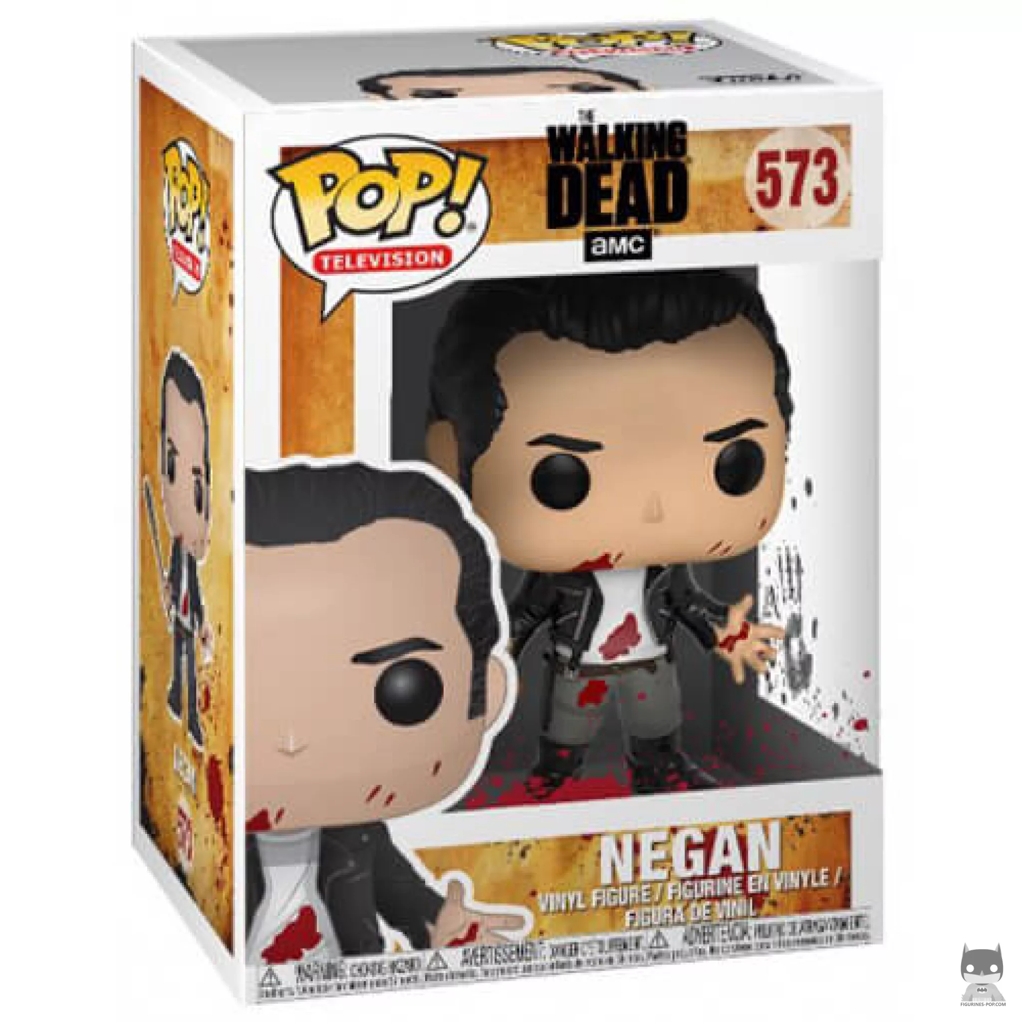 Figurine Funko POP Negan rasé de près avec boîte