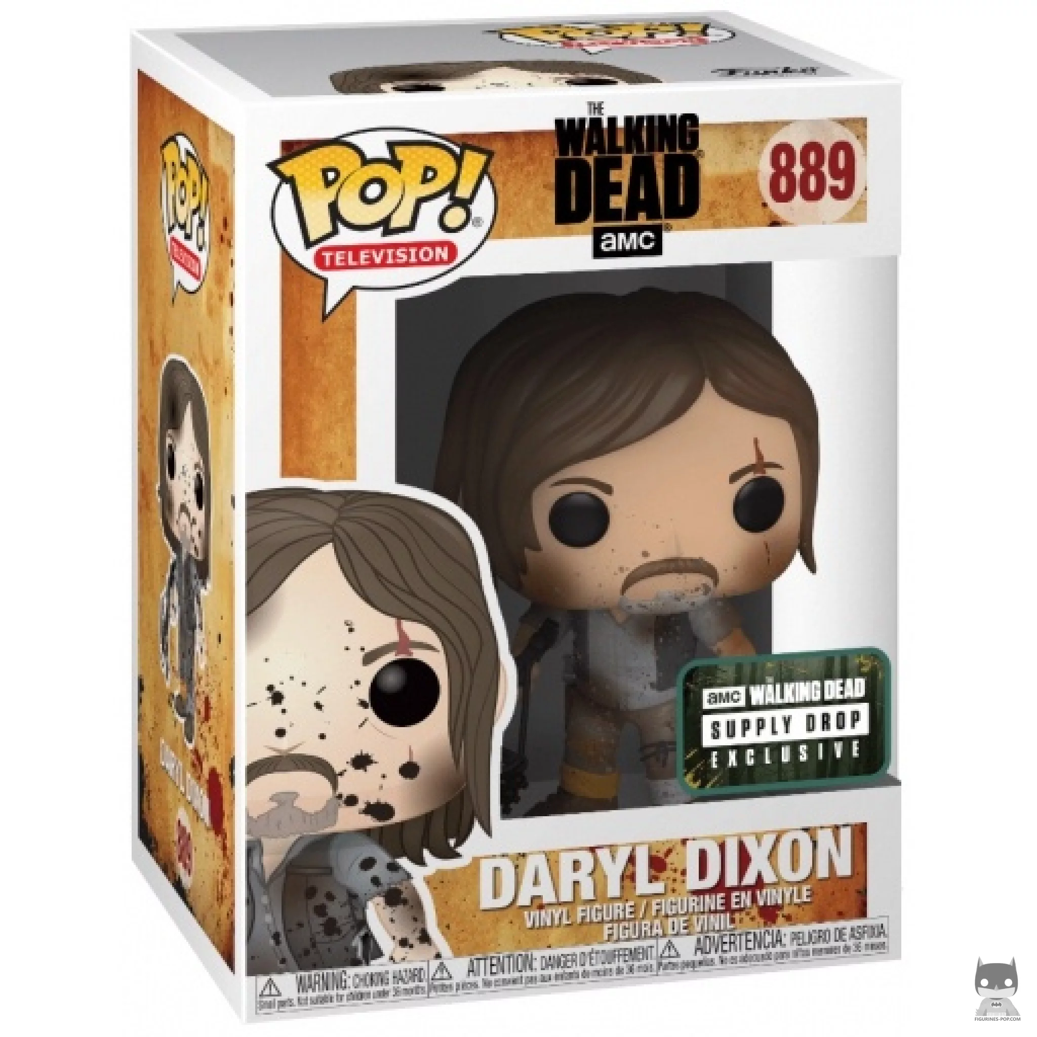 Figurine Funko POP Daryl Dixon avec boue avec boîte