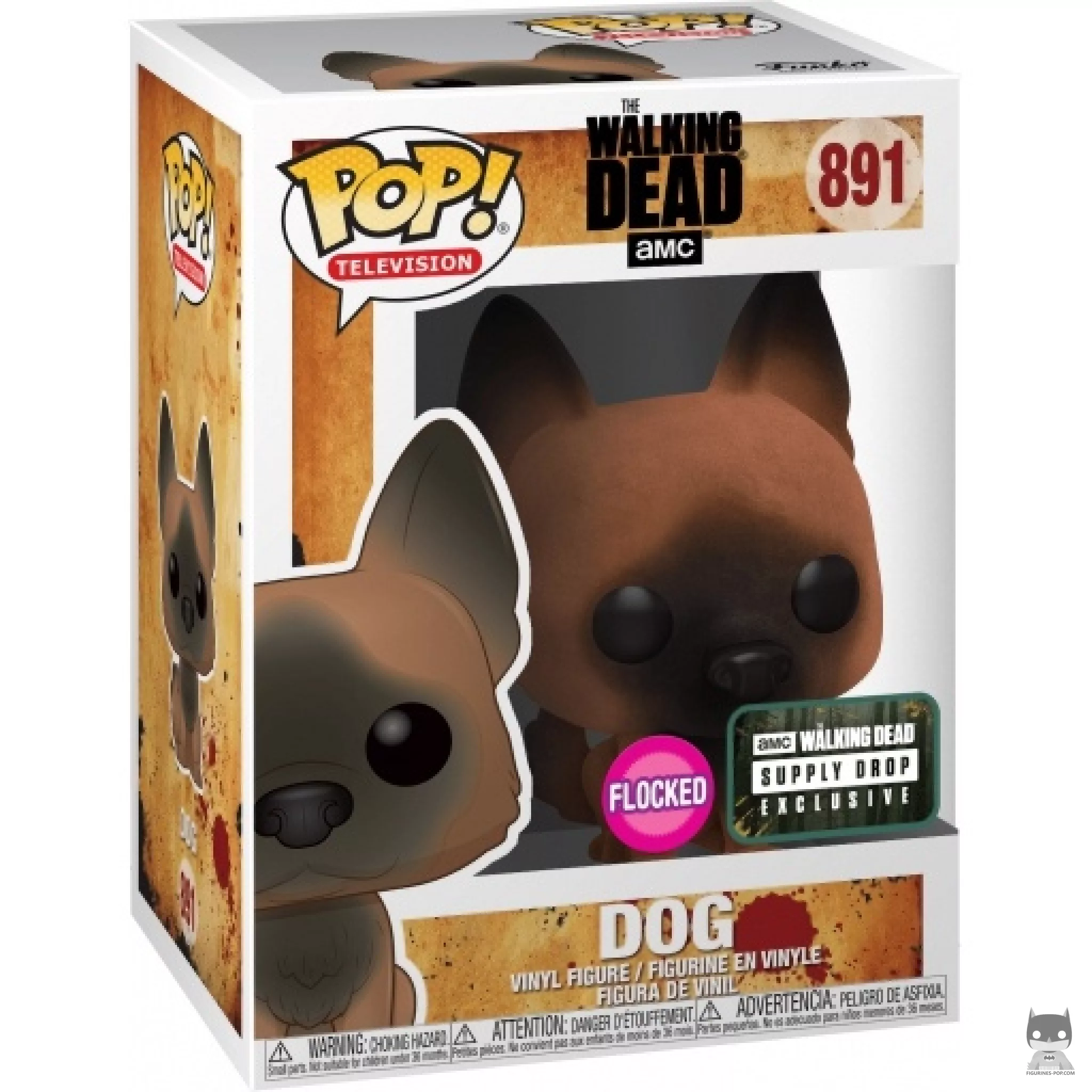 Figurine Funko POP Chien (Flocked) avec boîte