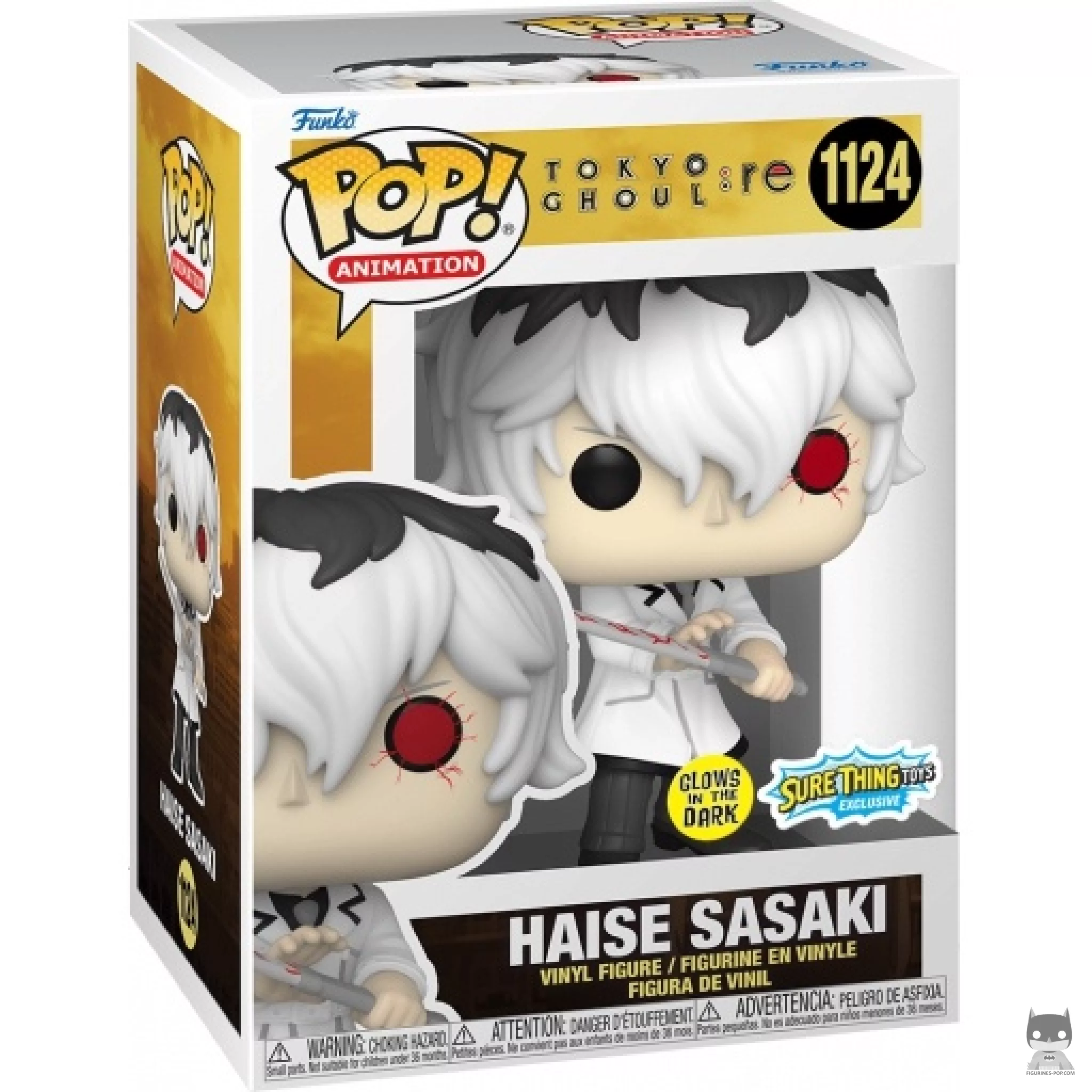 Figurine Funko POP Haise Sasaki (Glow in the Dark) avec boîte