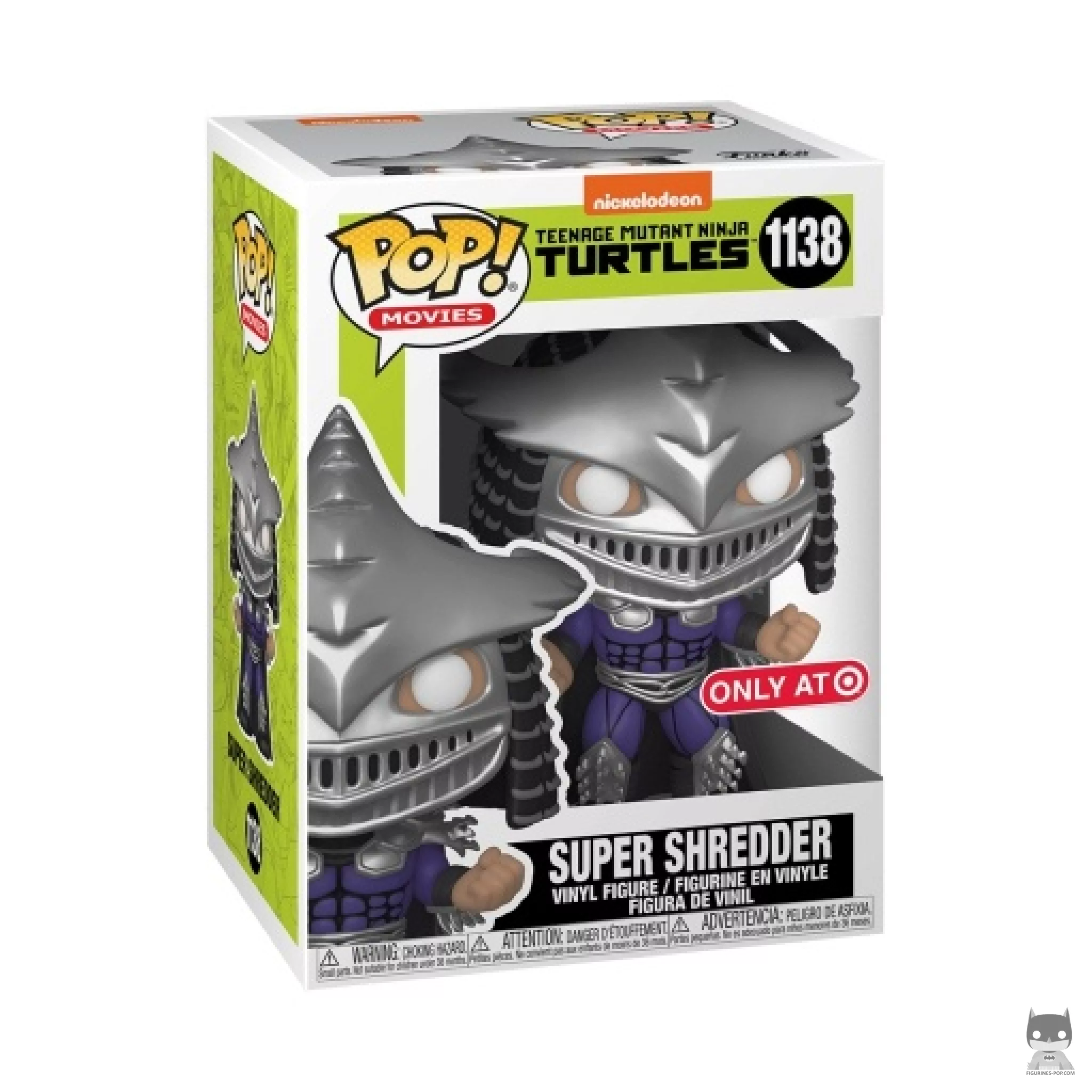 Figurine Funko POP Super Shredder (Metallic) avec boîte