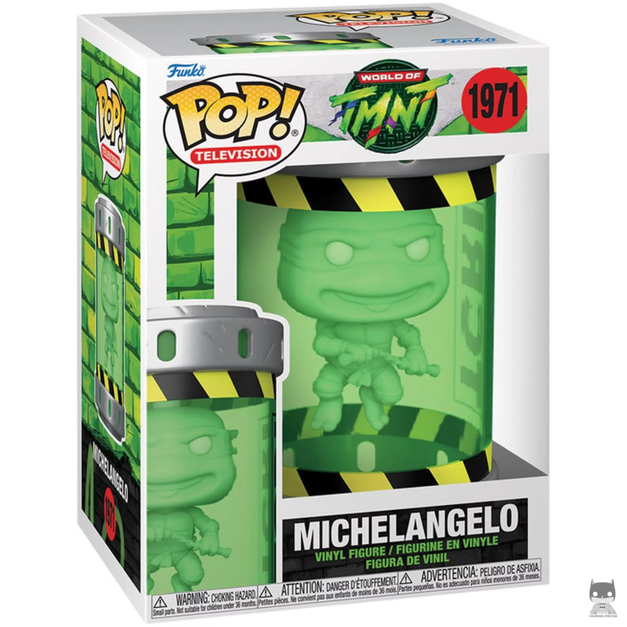 Figurine Funko POP Michelangelo (Canister mutagène) avec boîte