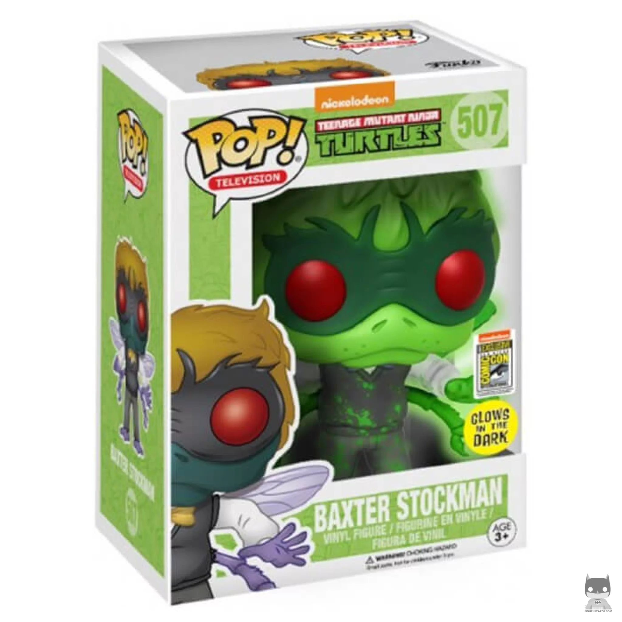 Figurine Funko POP Baxter Stockman (Glow in The Dark) avec boîte