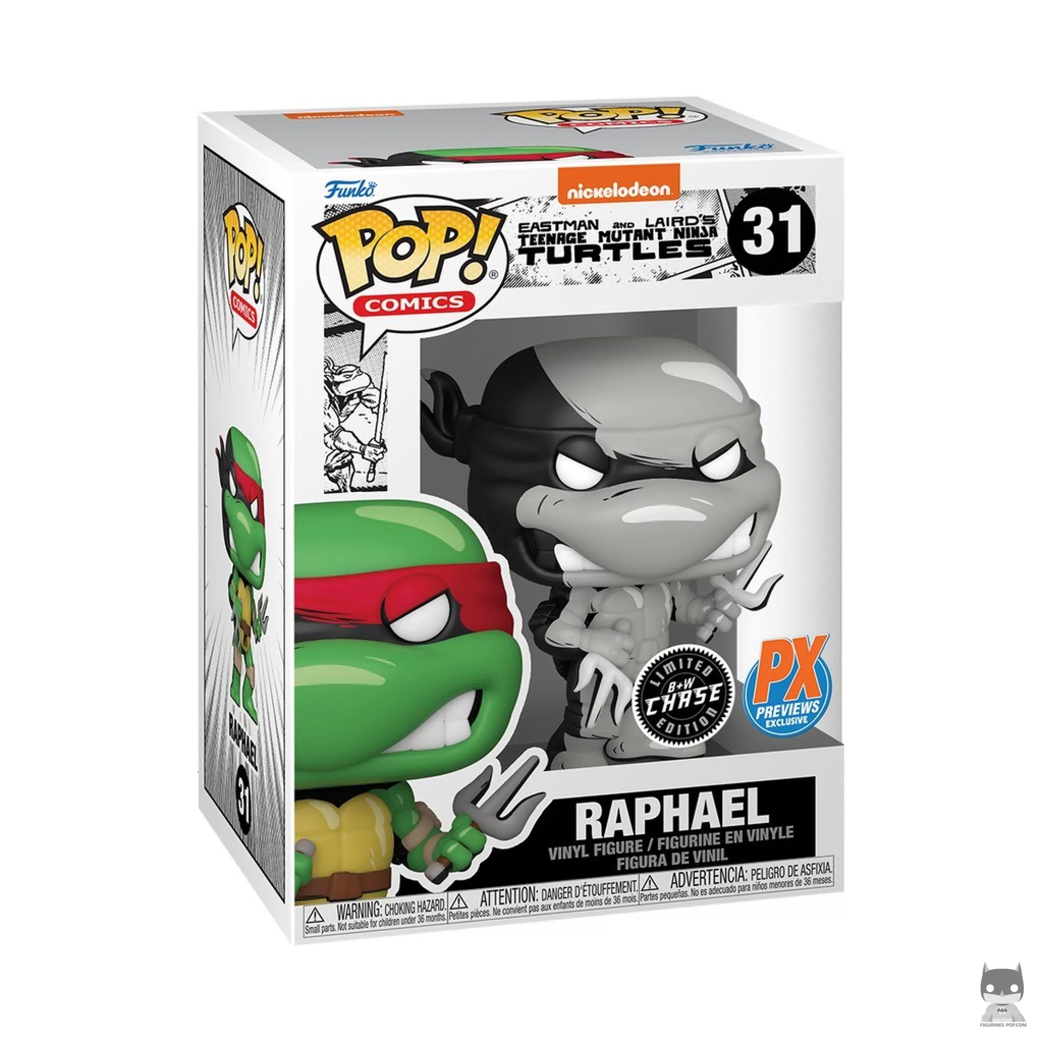 Figurine Funko POP Raphael (Black & White Chase) avec boîte