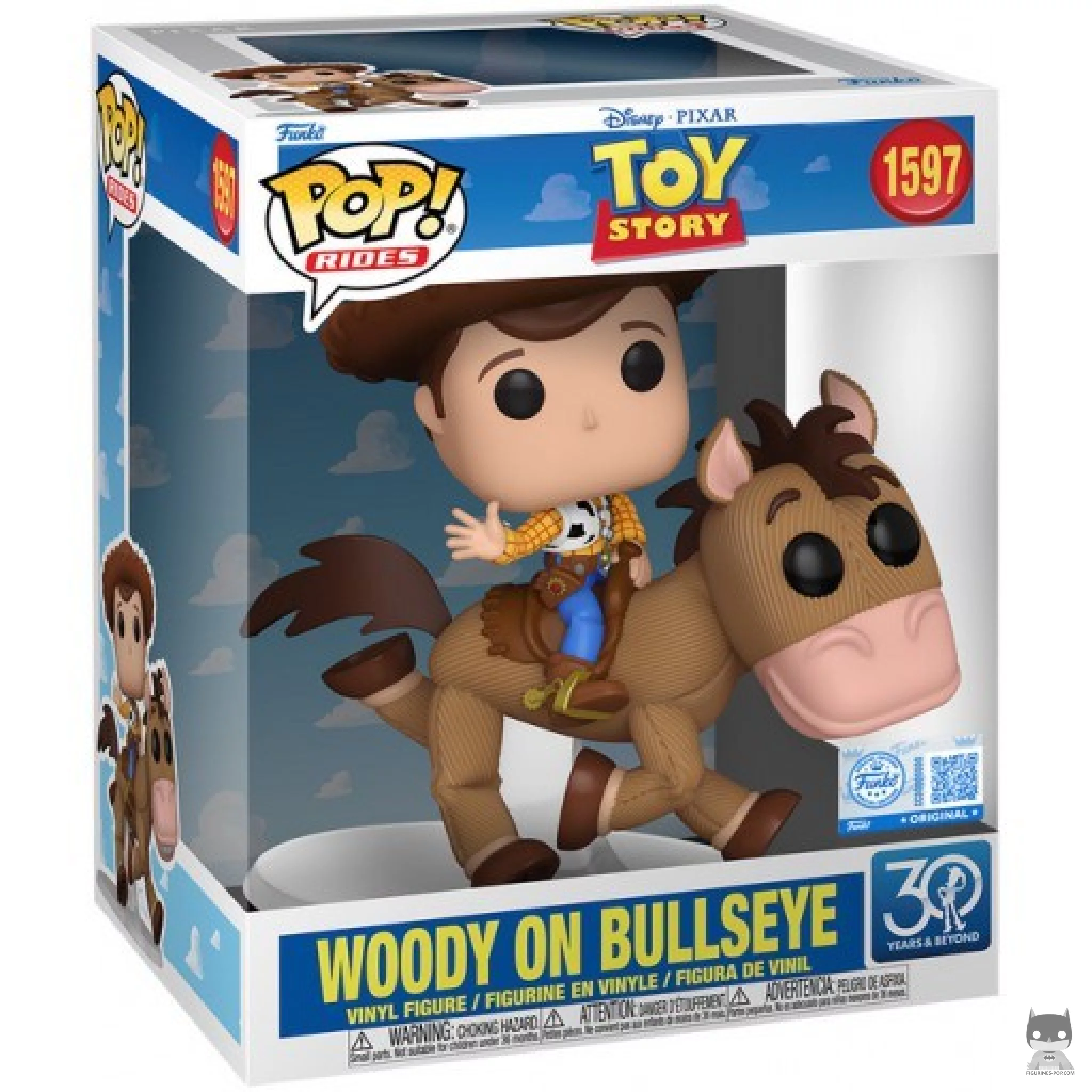 Figurine Funko POP Woody sur Pile-Poil avec boîte