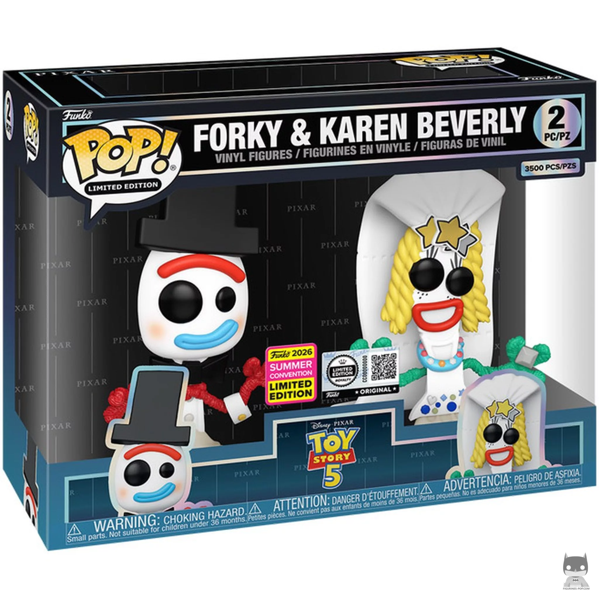 Figurine Funko POP Fourchette & Karen Beverly avec boîte