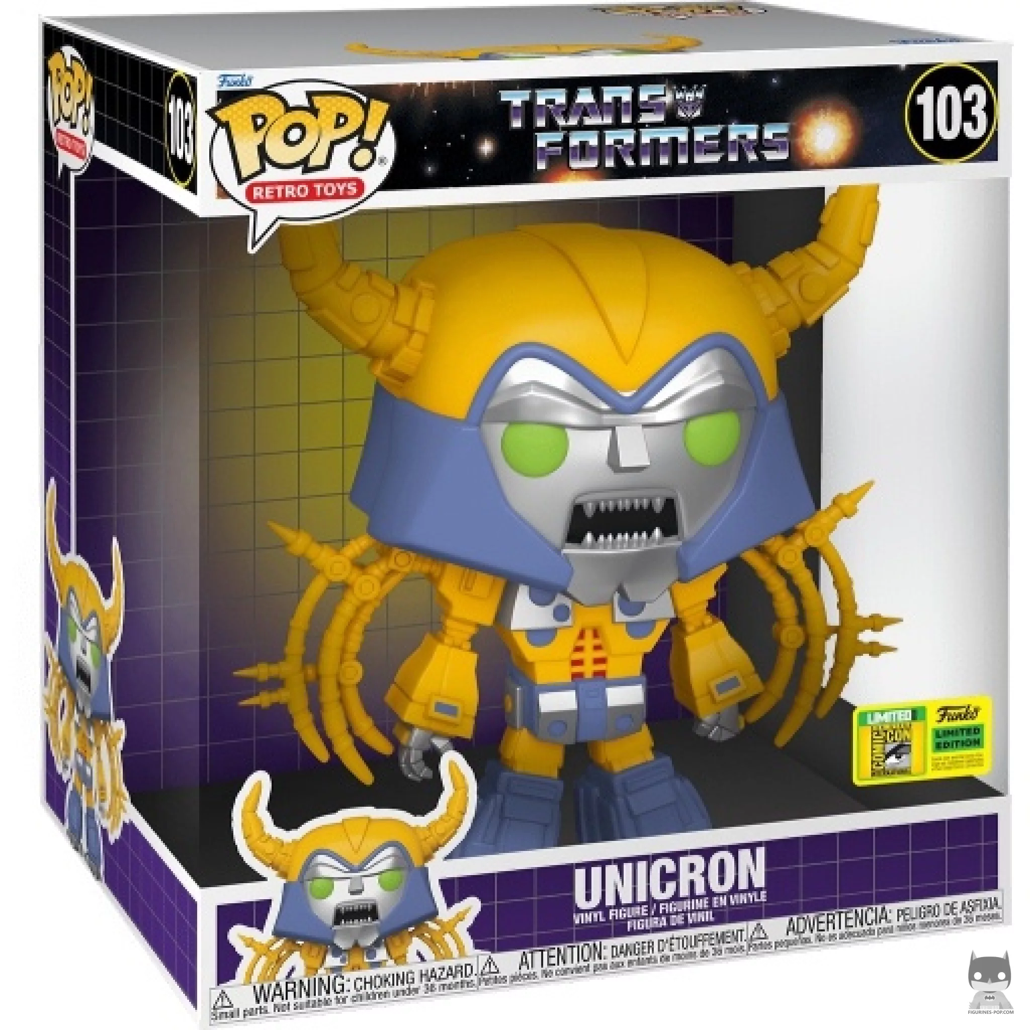 Figurine Funko POP Unicron (Supersized) avec boîte