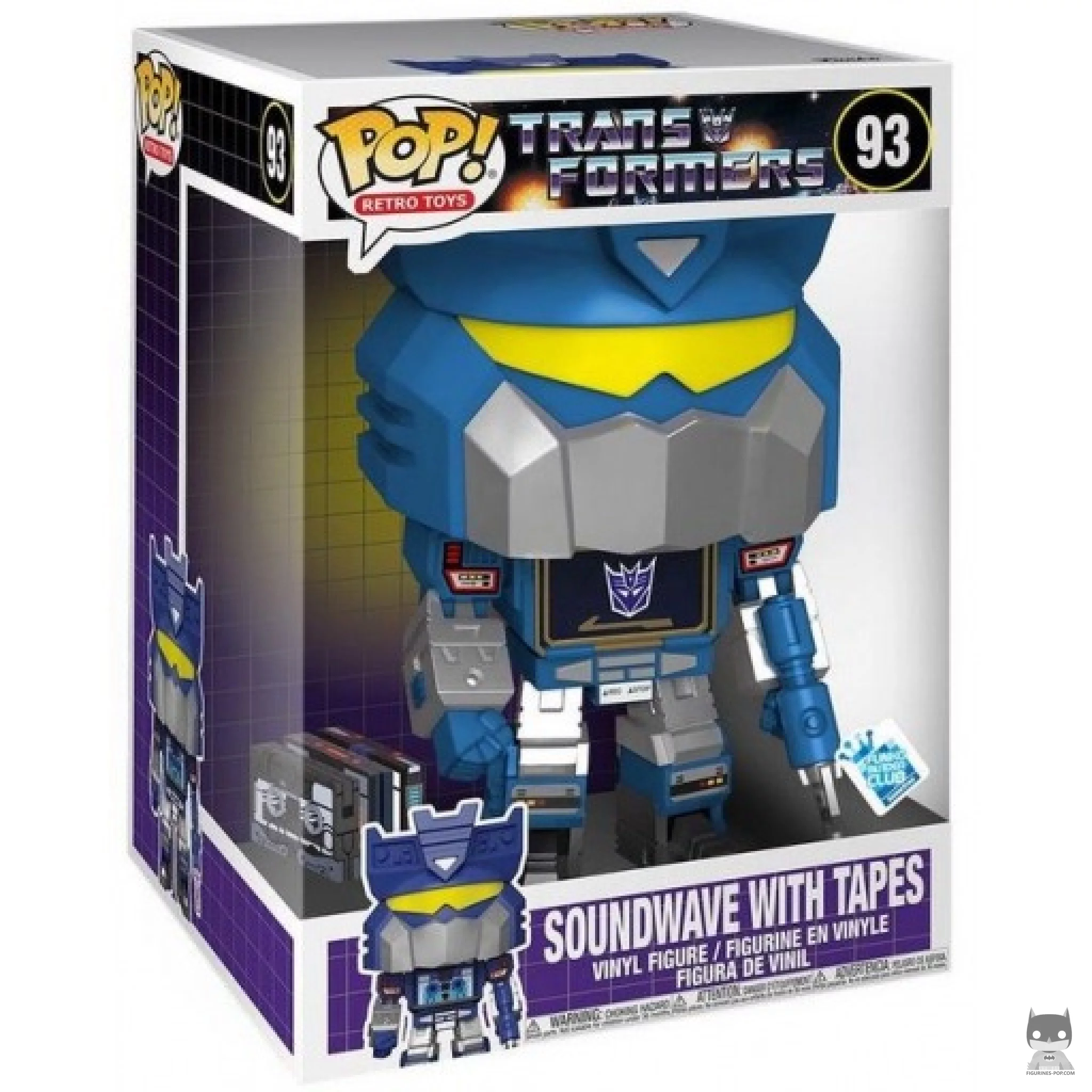 Figurine Funko POP Soundwave with Tapes (Supersized) avec boîte