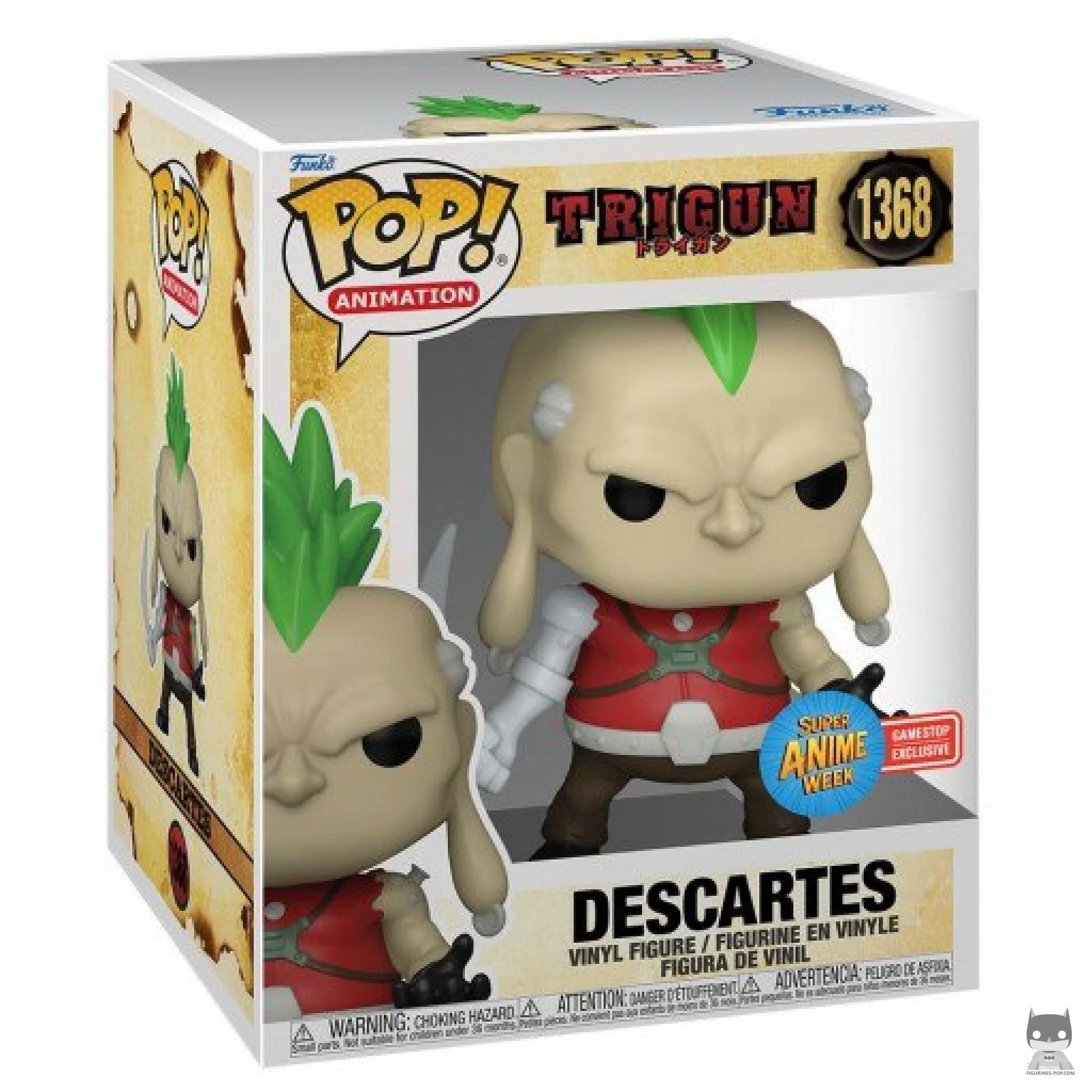 Figurine Funko POP Descartes (Supersized) avec boîte