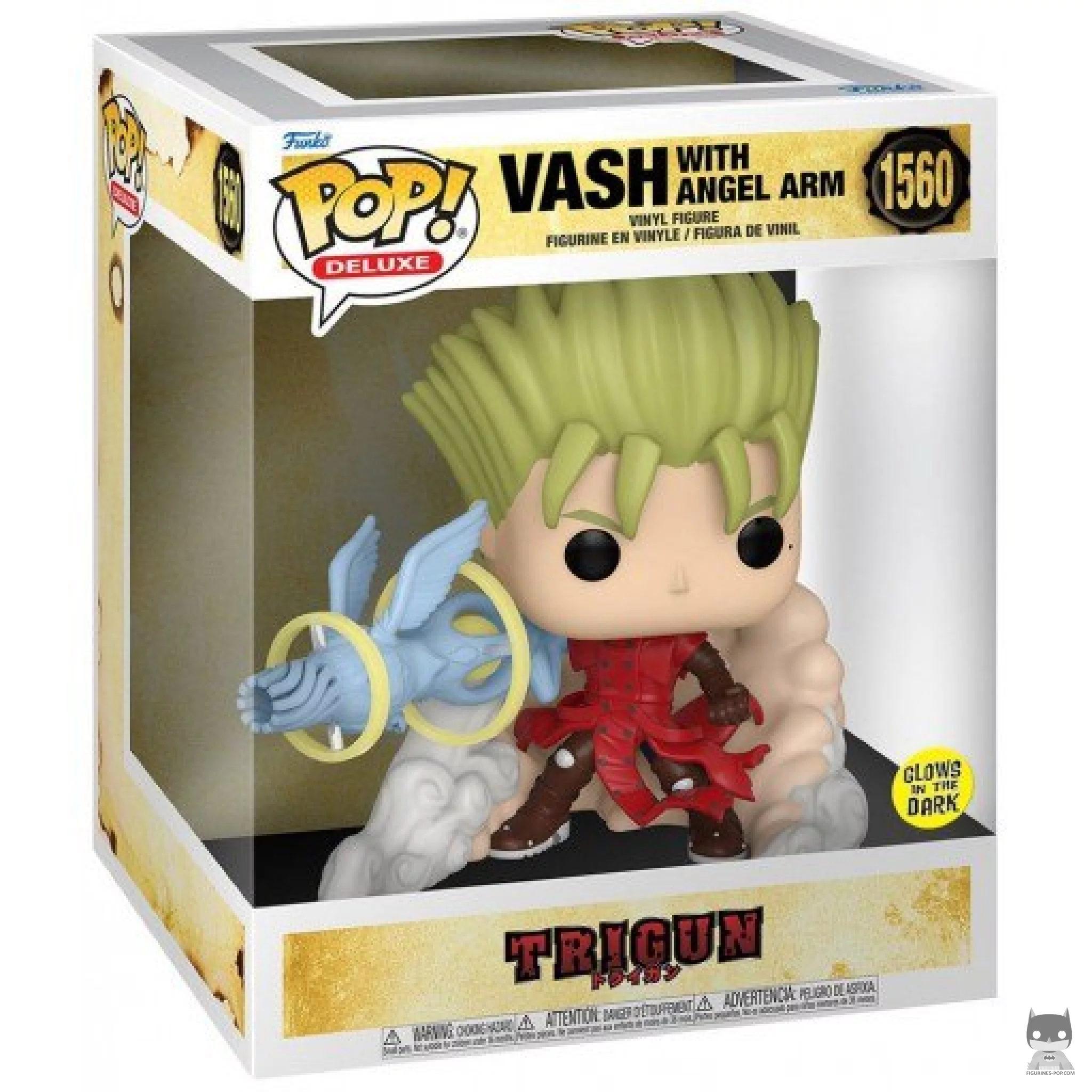 Figurine Funko POP Vash avec Angel Arm (Glow in the Dark) avec boîte