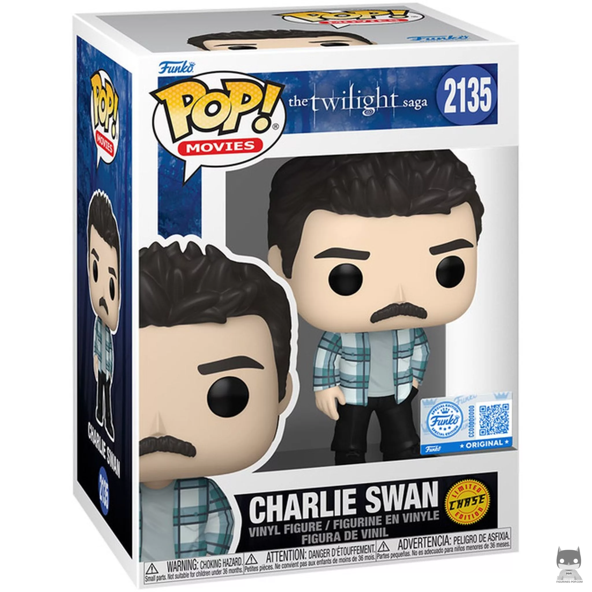 Figurine Funko POP Charlie Swan (Chase) avec boîte