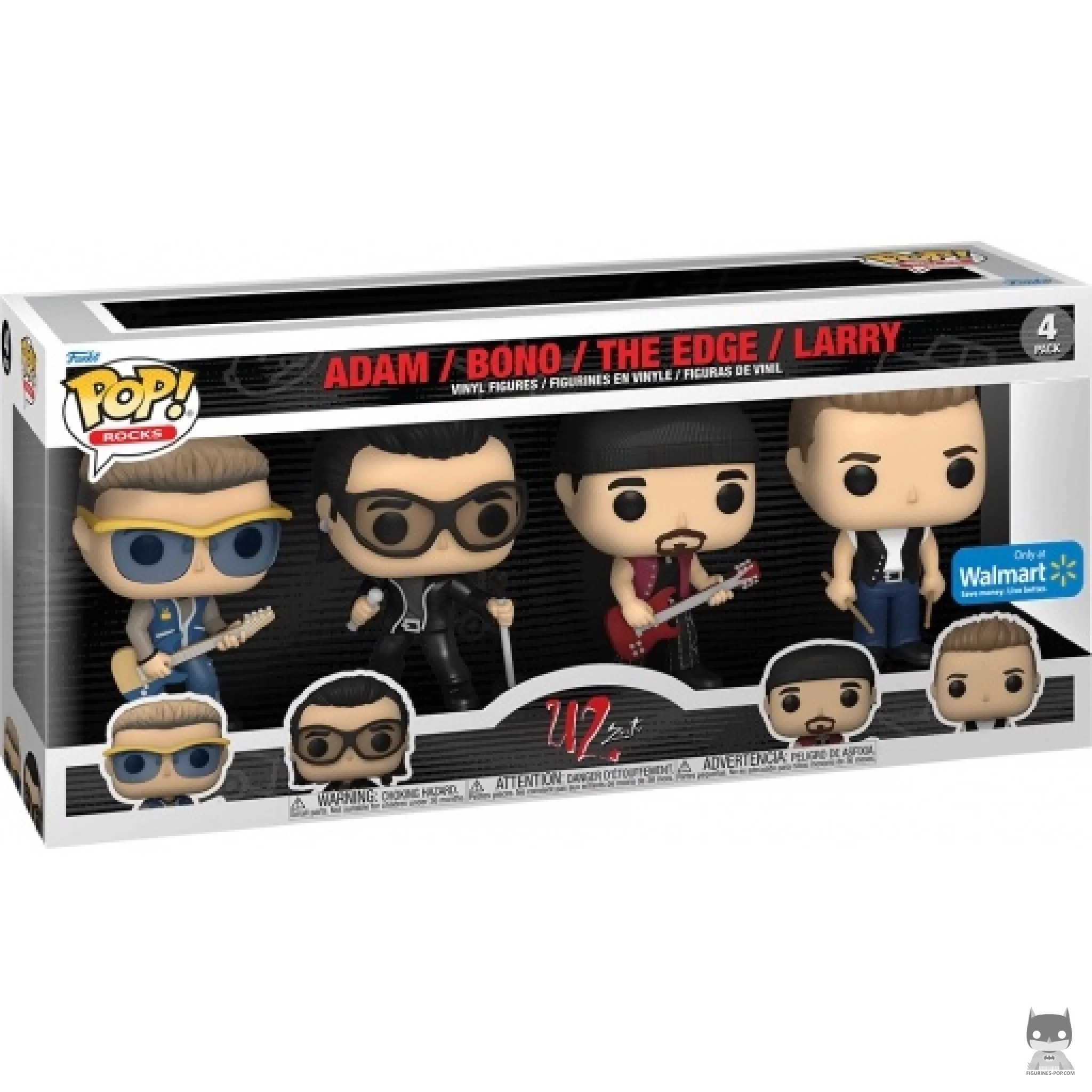 Figurine Funko POP Adam, Bono, The Edge & Larry avec boîte