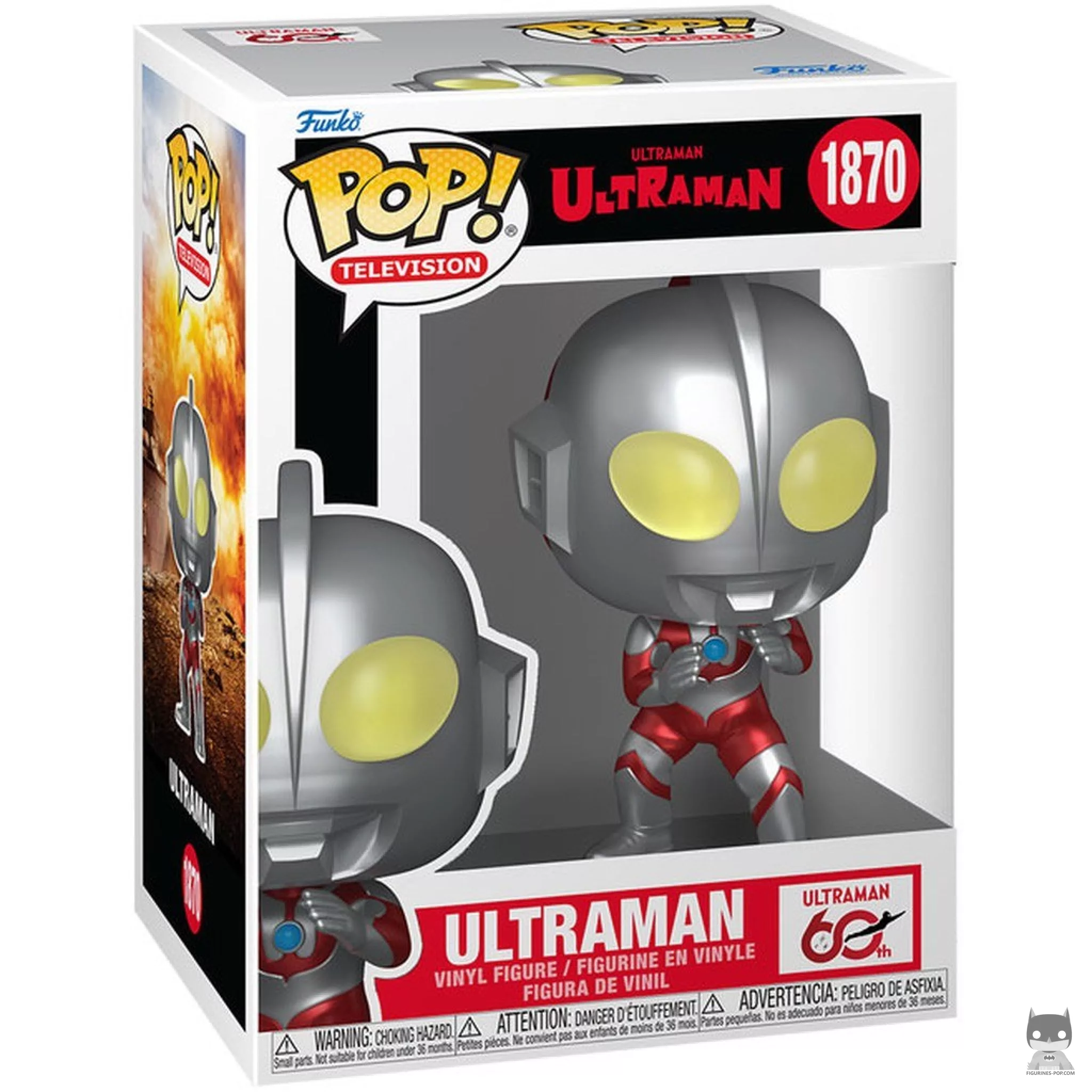 Figurine Funko POP Ultraman (Metallic) avec boîte