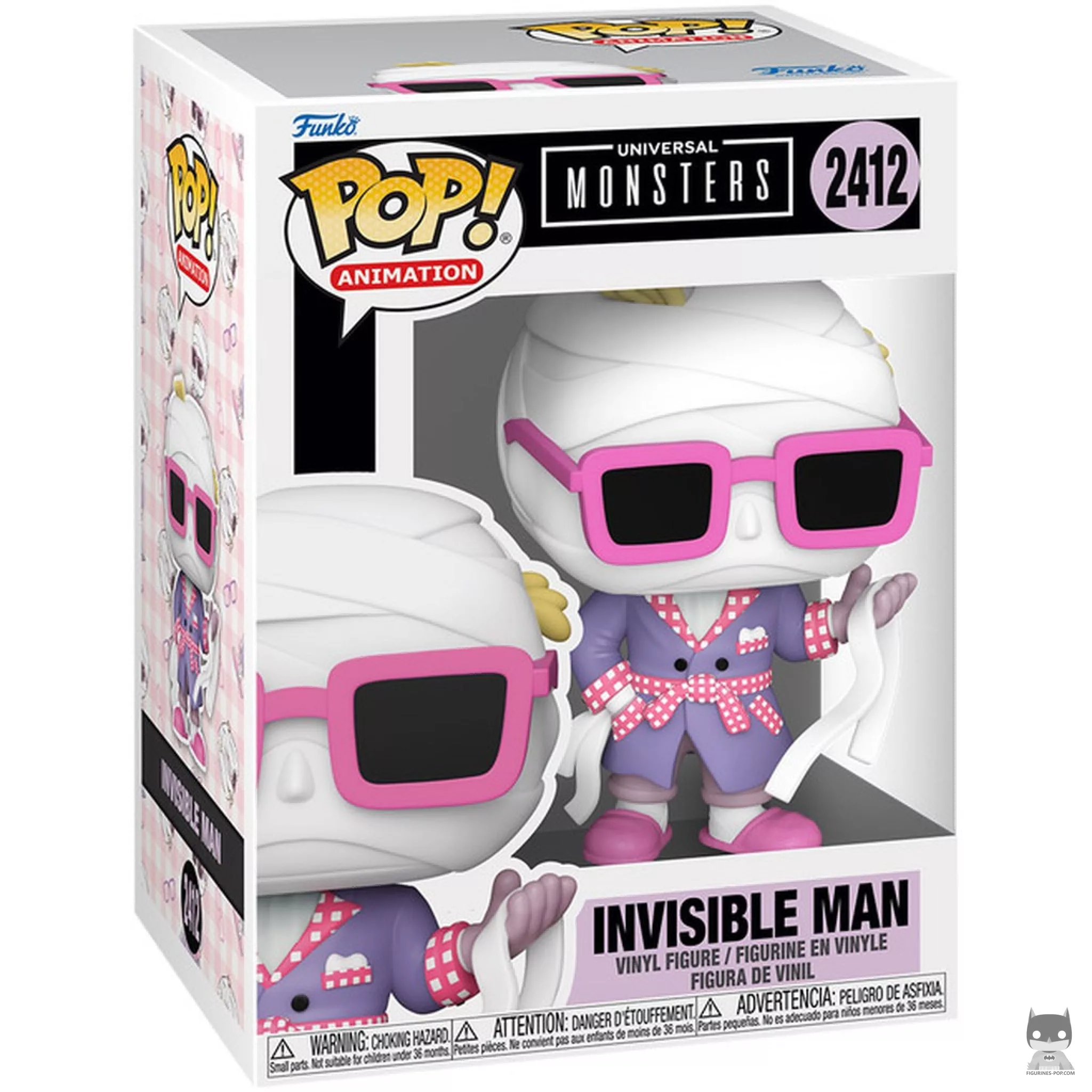Figurine Funko POP L'Homme invisible (Anime) avec boîte