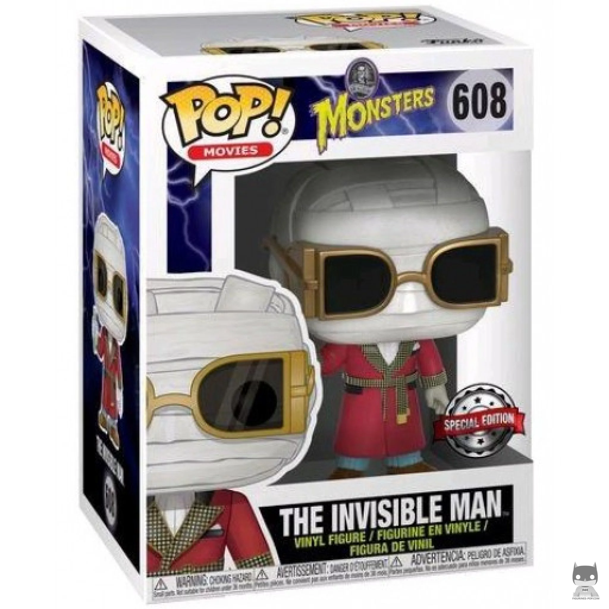 Figurine Funko POP L'Homme Invisible avec boîte