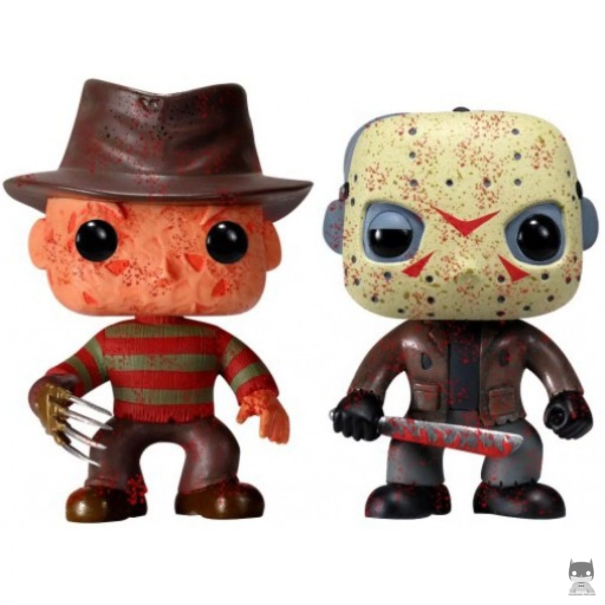 Figurine Funko POP Freddy Krueger & Jason Voorhees (Bloody) (Vendredi 13)