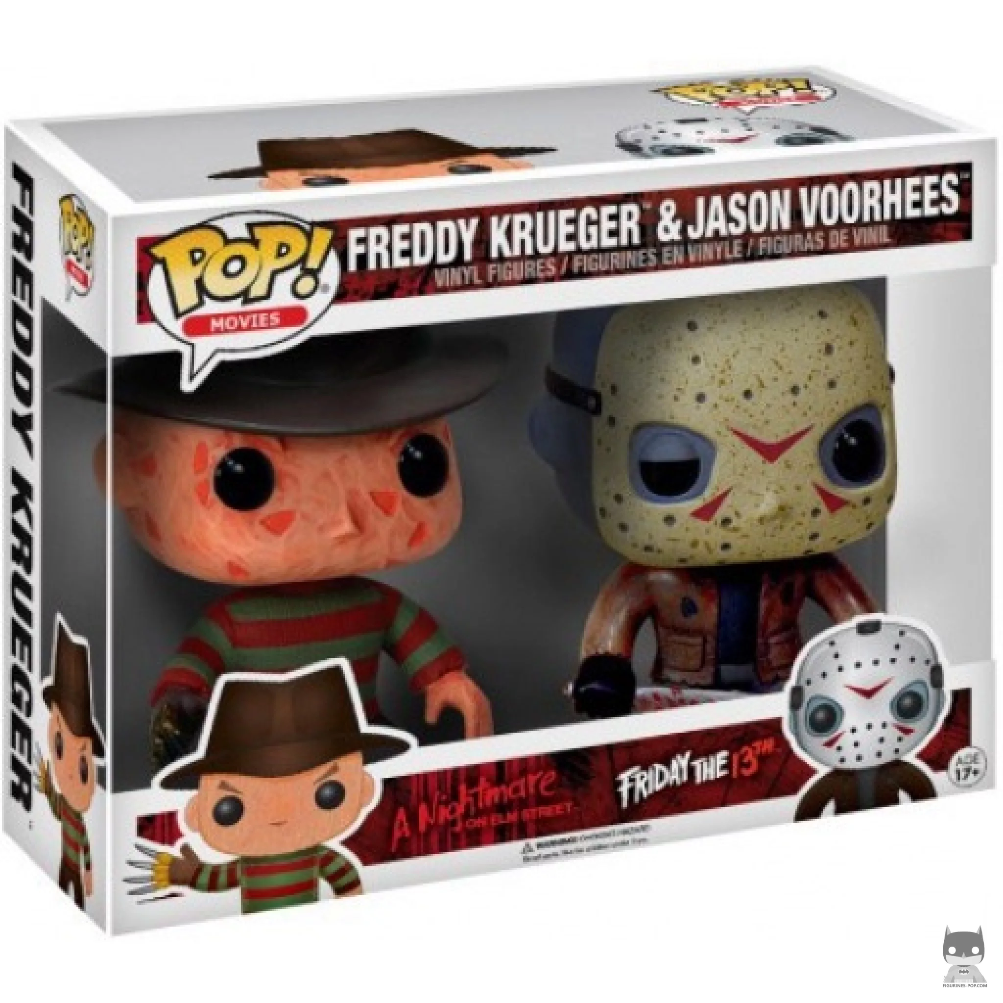 Figurine Funko POP Freddy Krueger & Jason Voorhees avec boîte