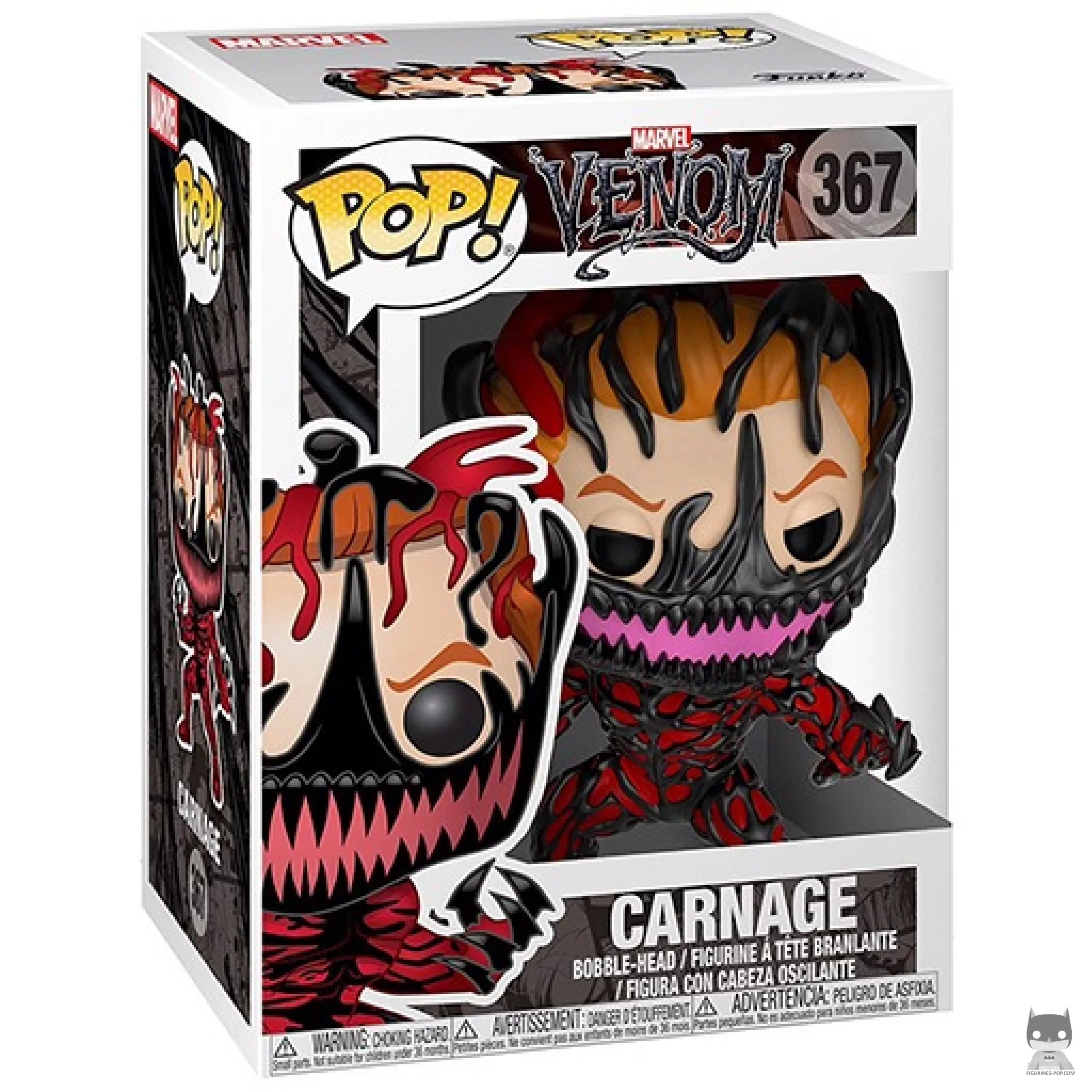 Figurine Funko POP Carnage Venom (Cletus Kasady) avec boîte