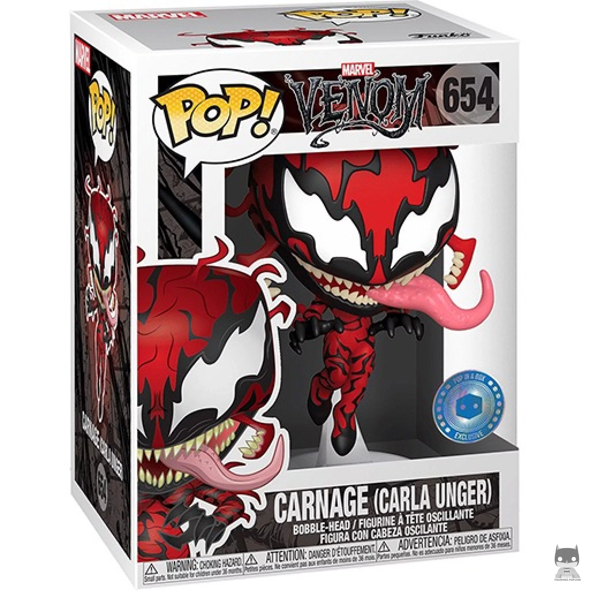 Figurine Funko POP Carnage Venom (Carla Unger) avec boîte