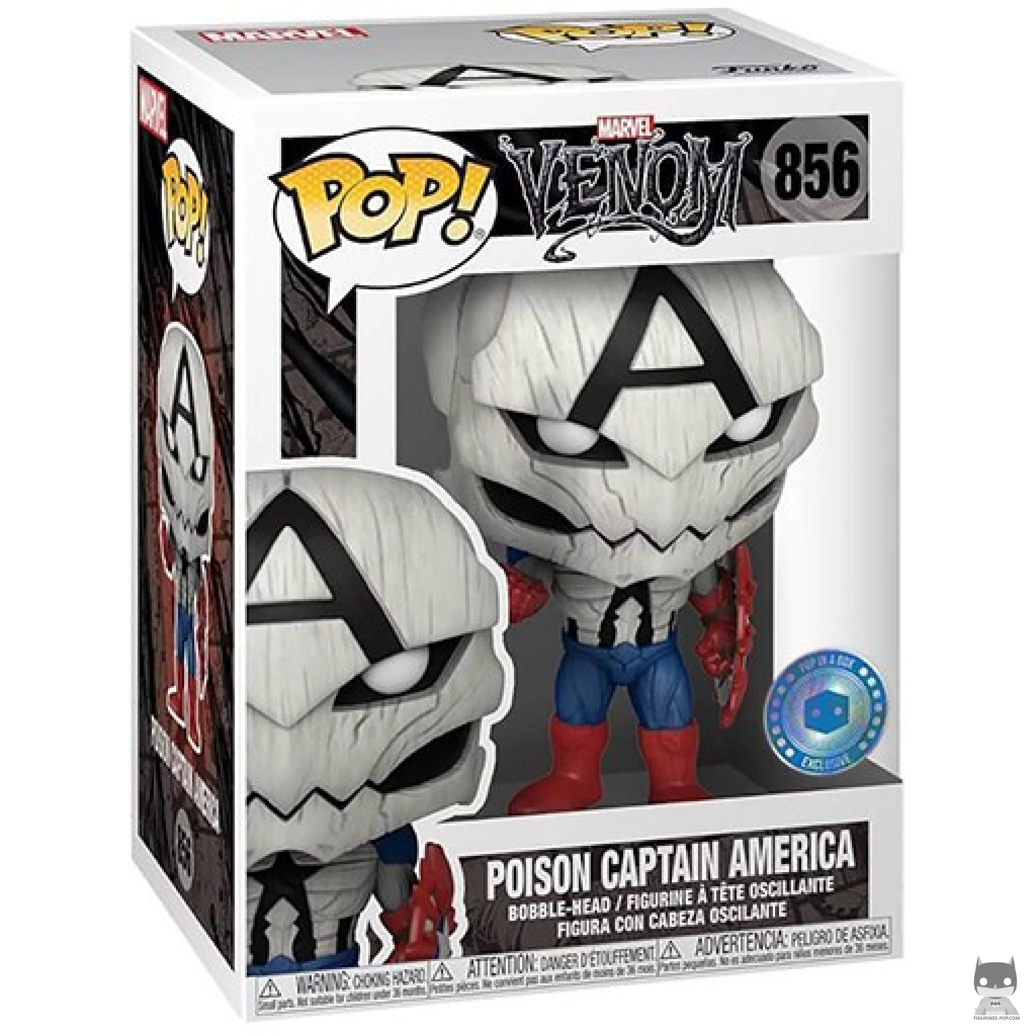 Figurine Funko POP Captain America Poison avec boîte