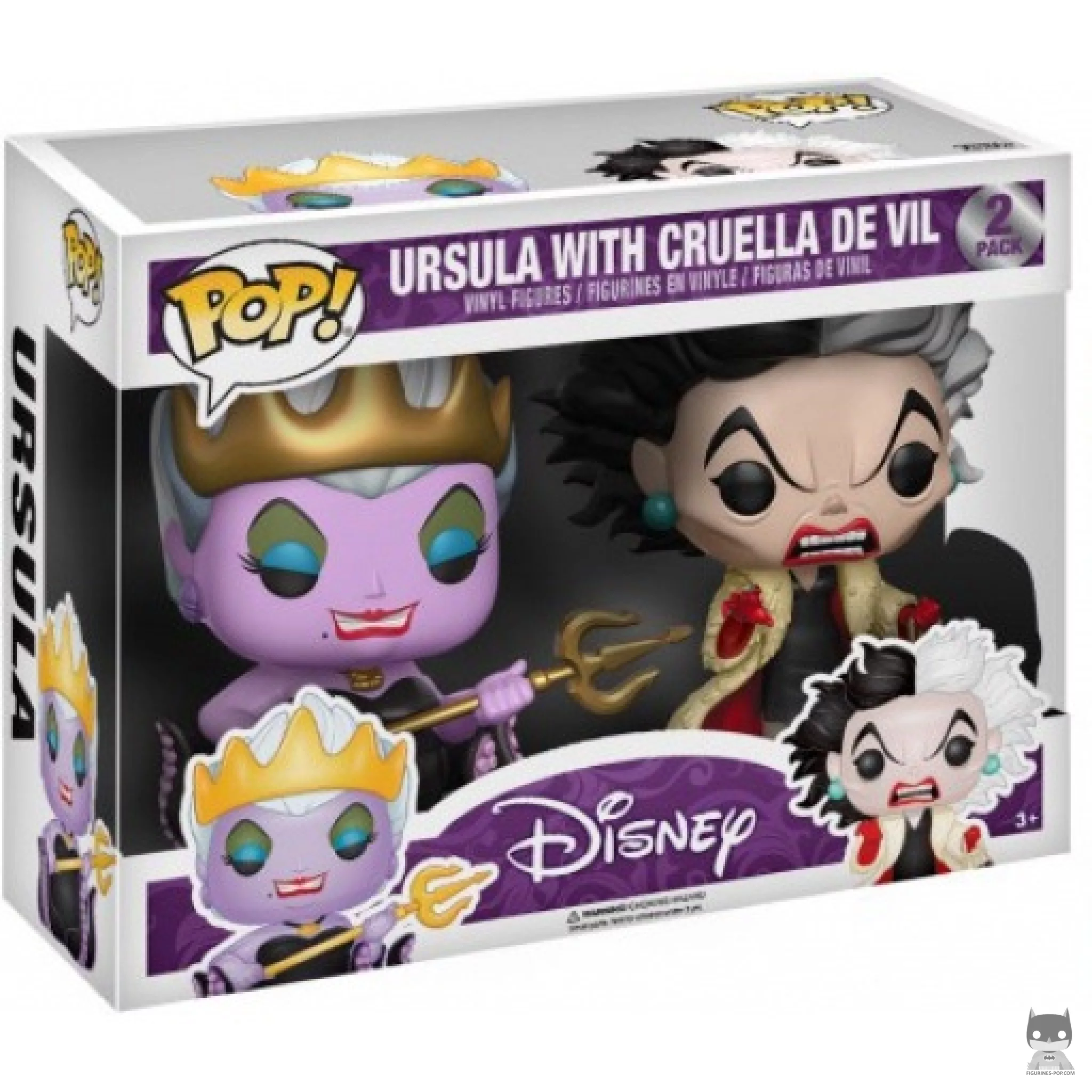 Figurine Funko POP Ursula & Cruella d'Enfer avec boîte