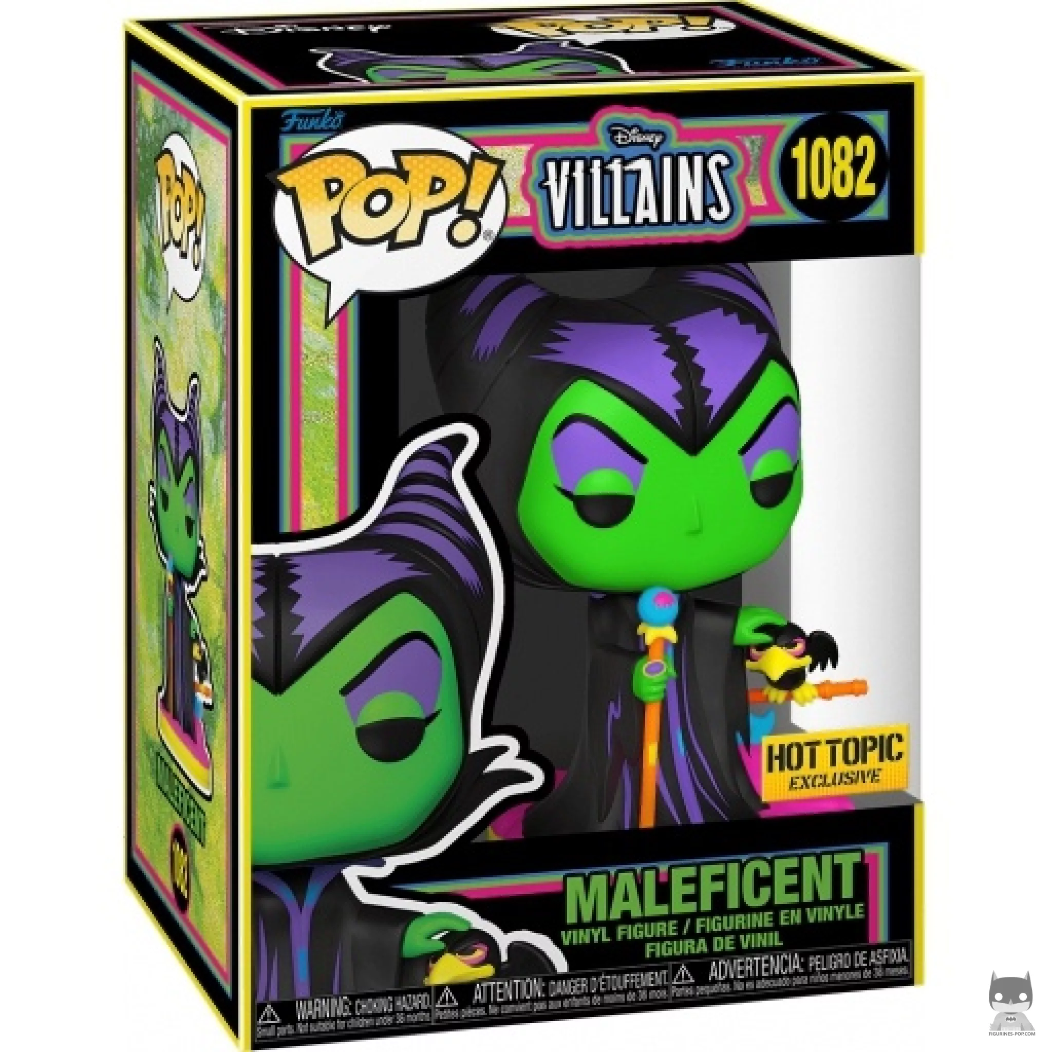 Figurine Funko POP Maléfique (Blacklight) avec boîte