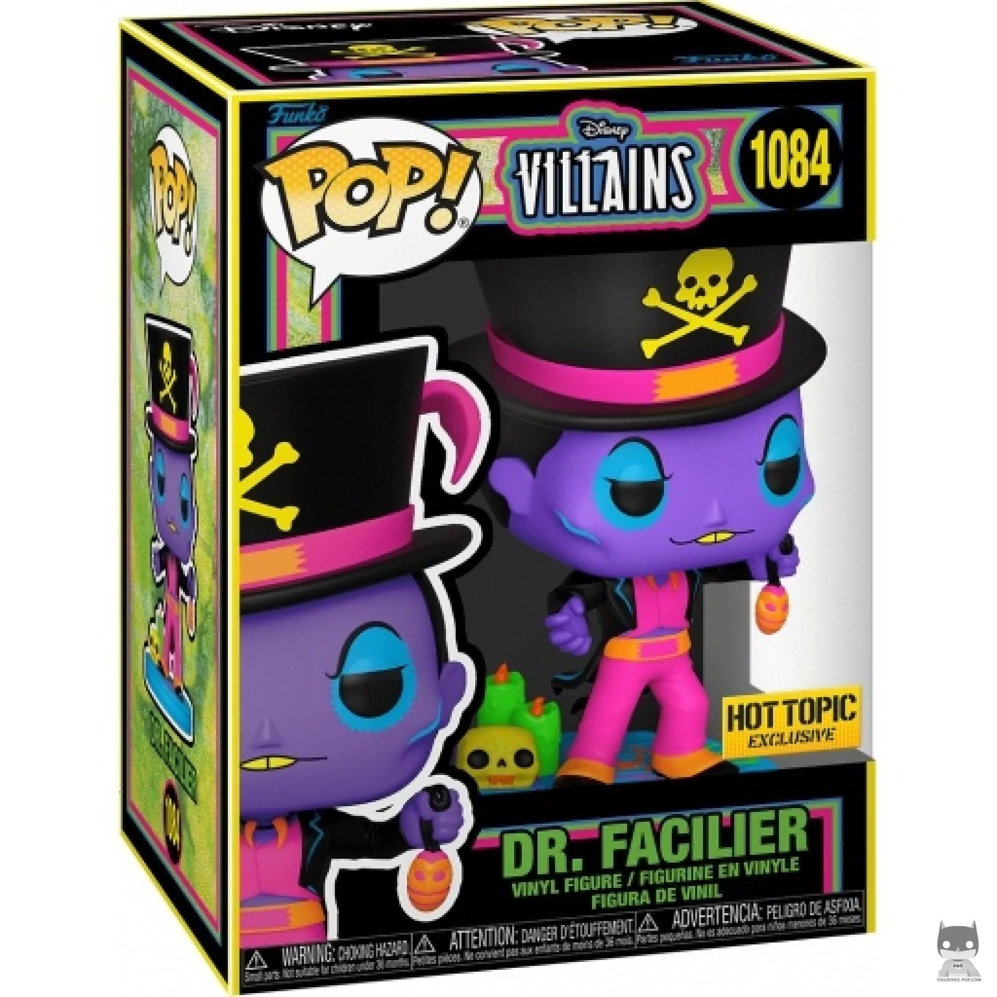 Figurine Funko POP Dr. Facilier (Blacklight) avec boîte