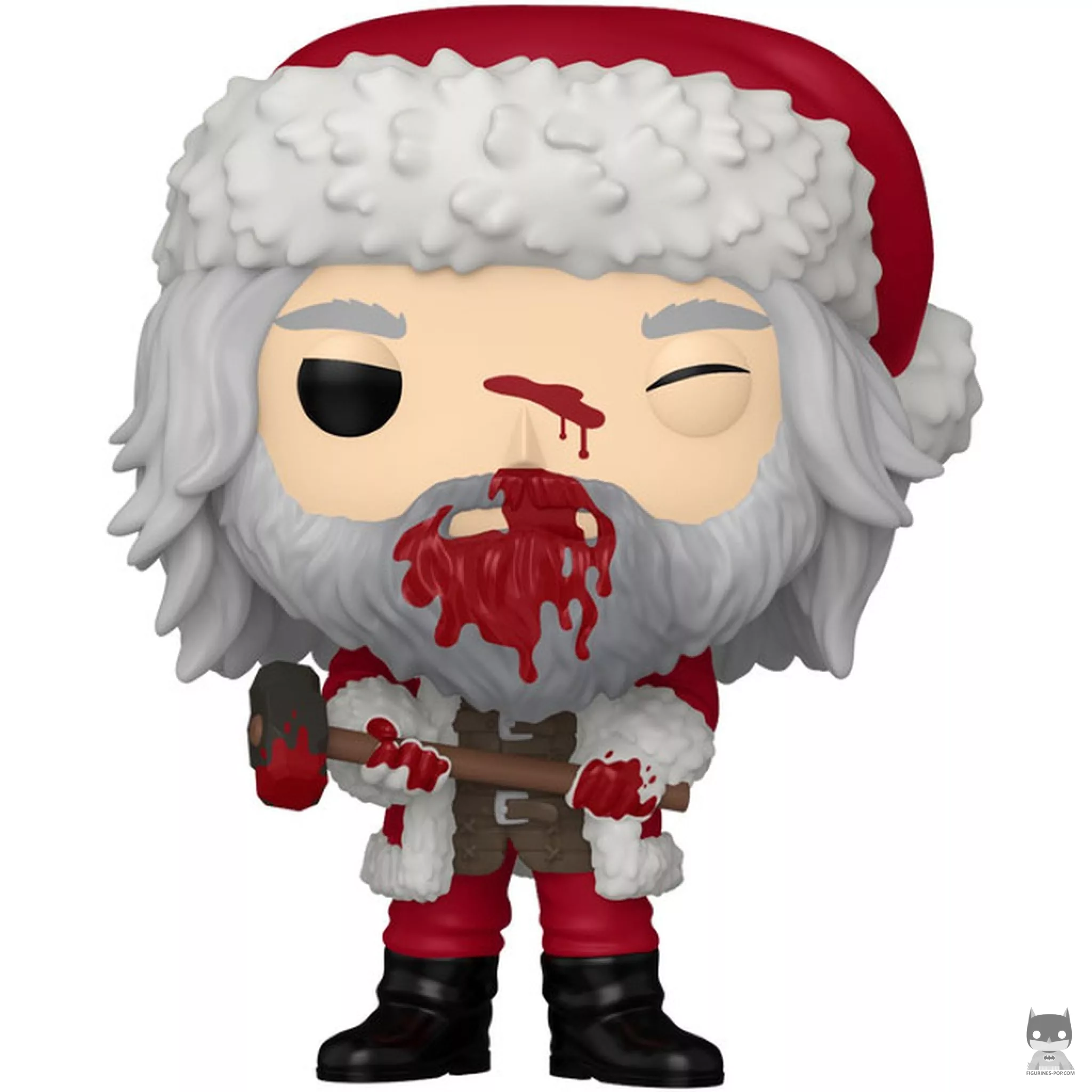 Figurine Funko POP Père Noël avec Skullcrusher (Ensanglanté) (Violent Night)