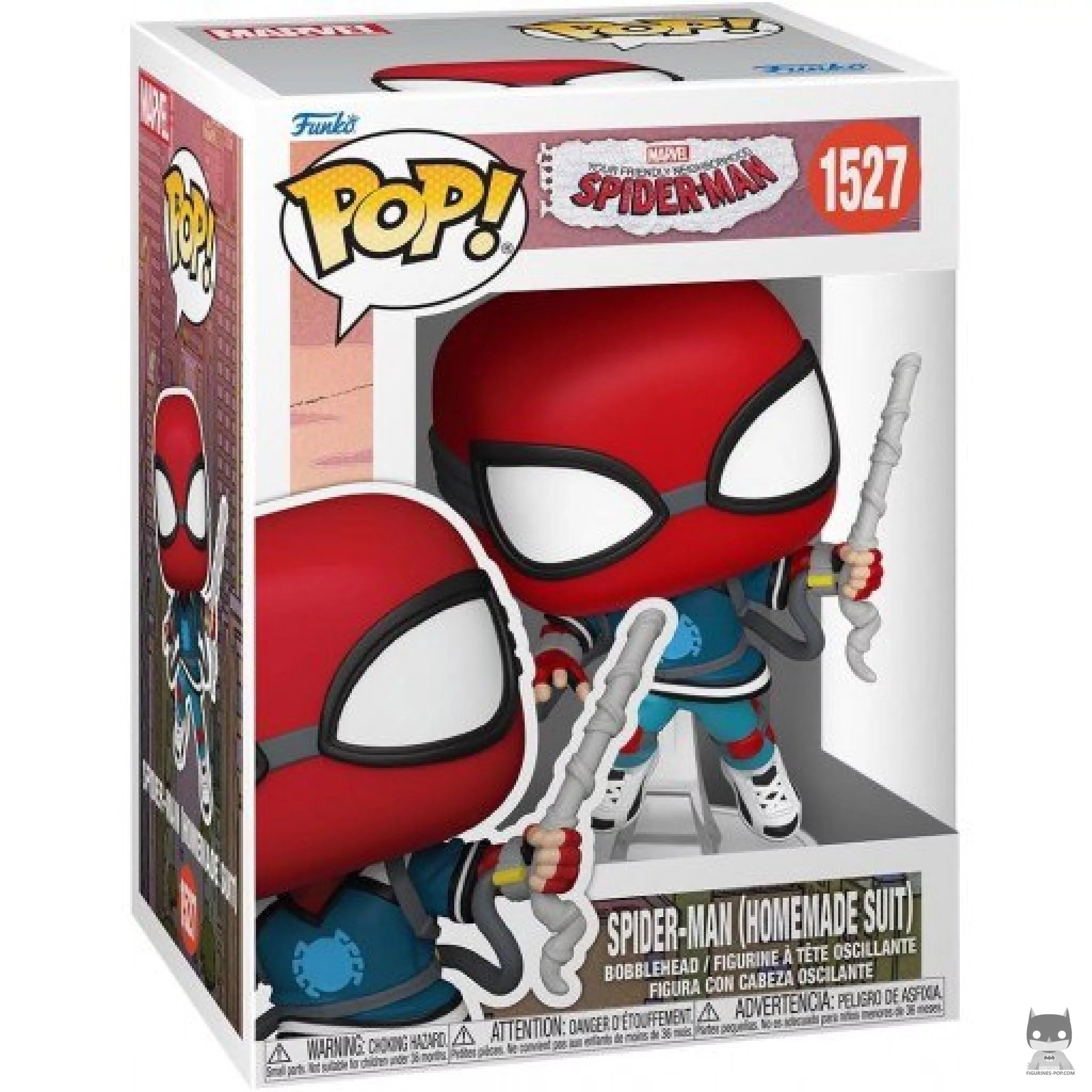 Figurine Funko POP Spider-Man (Costume fait maison) avec boîte