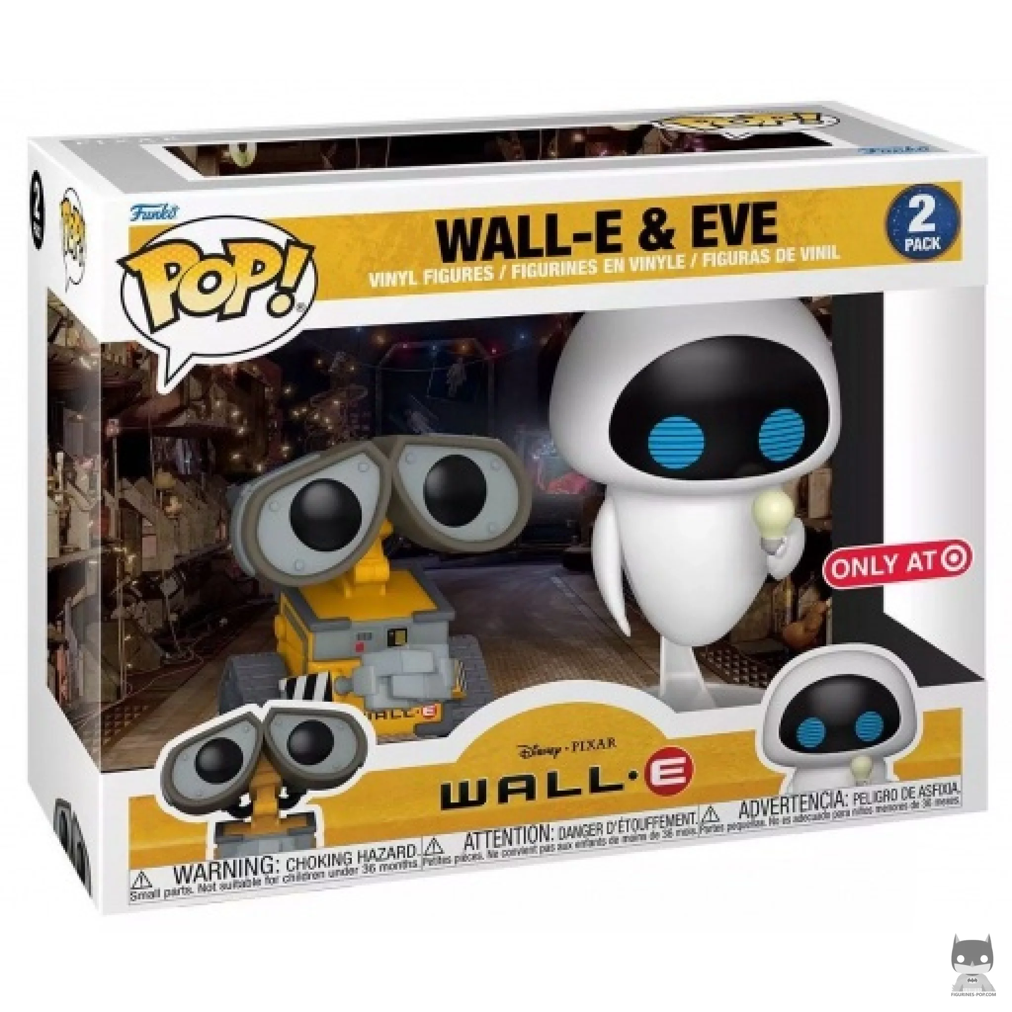 Figurine Funko POP Wall-E & Eve avec boîte